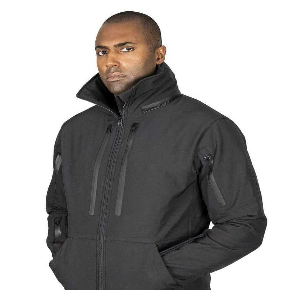 Tactical Jacket 2.0 with Body Armor - Men's EDC/CCW Windbreaker Jacket for Outdoor, Hunting & Concealed Carry | Waterproof & Lightweight Tactical Gear