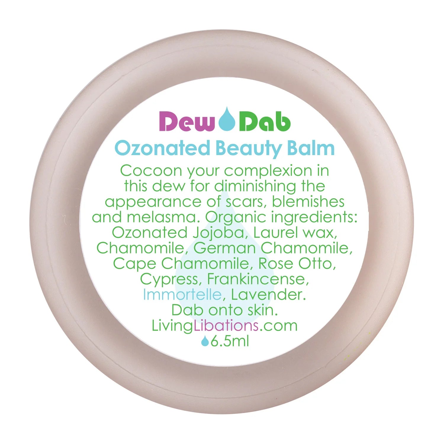 DewDab Ozonated Beauty Balm - Organic Face Moisturizer for Glowing Skin | Day & Night Hydration, Anti-Aging Care | Perfect for Dry Skin & Sensitive Skin Types