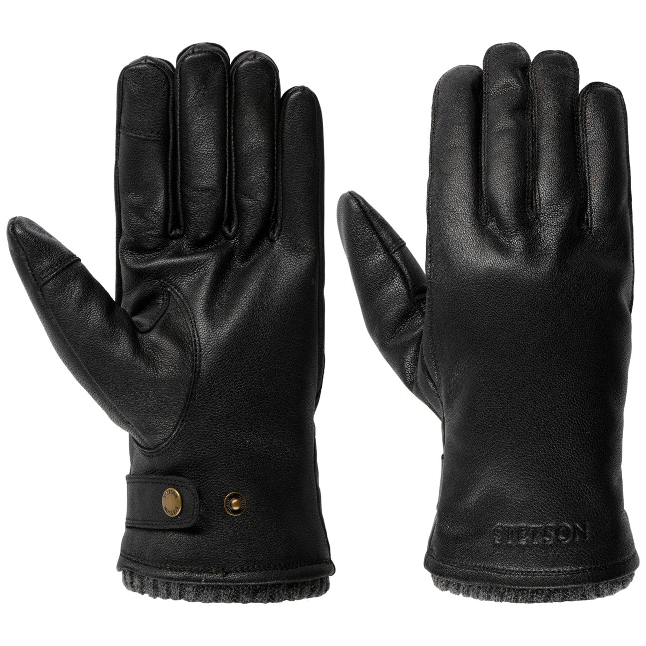 Stetson Greverud Sheepskin Gloves for Men & Women - Premium Winter Gloves for Cold Weather, Outdoor Activities, Skiing & Snowboarding