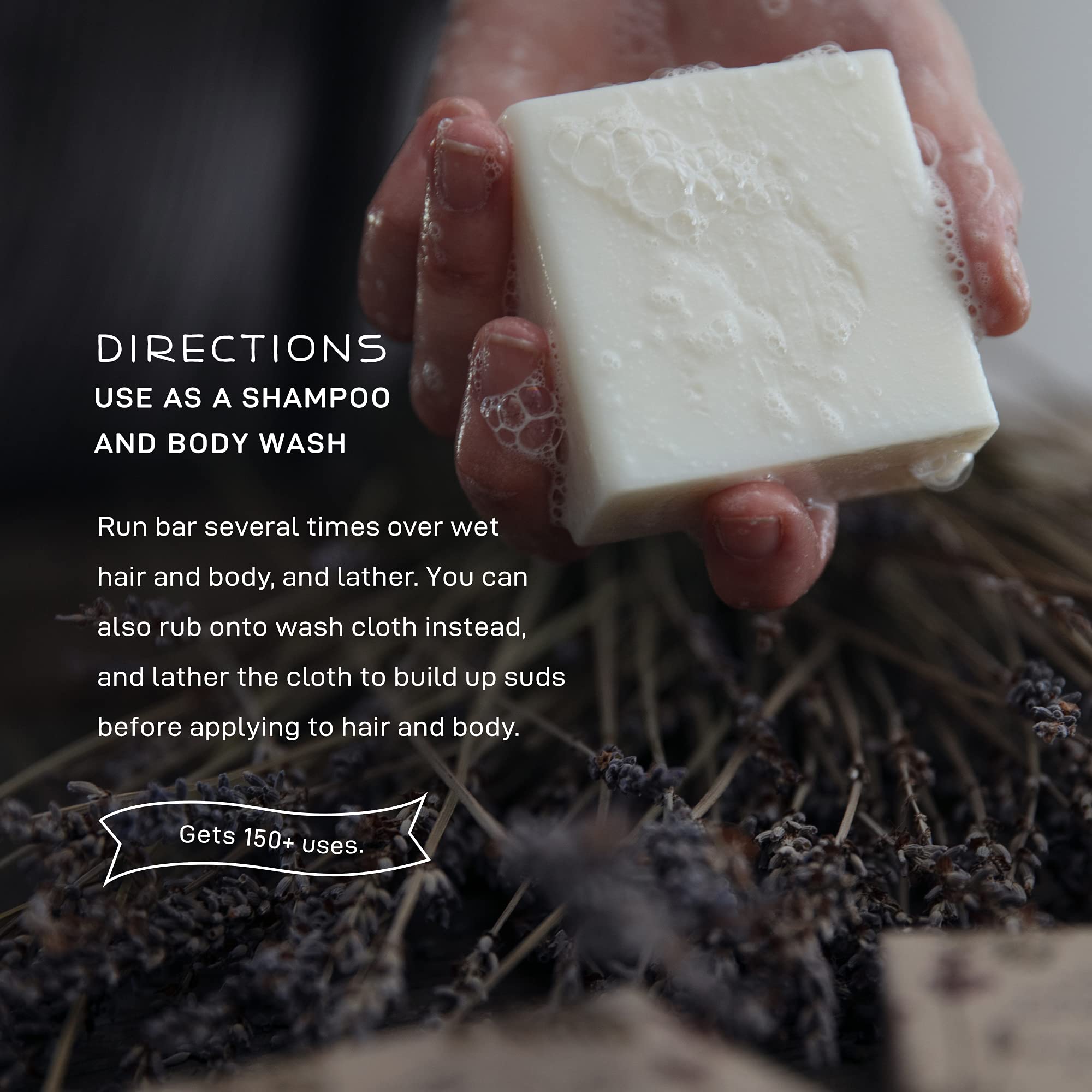 Organic Baby Shampoo & Wash Bar by Farmstead Apothecary - 4.5 oz Gentle Cleansing for Newborns & Sensitive Skin - Perfect for Bath Time, Travel & Eco-Friendly Parenting