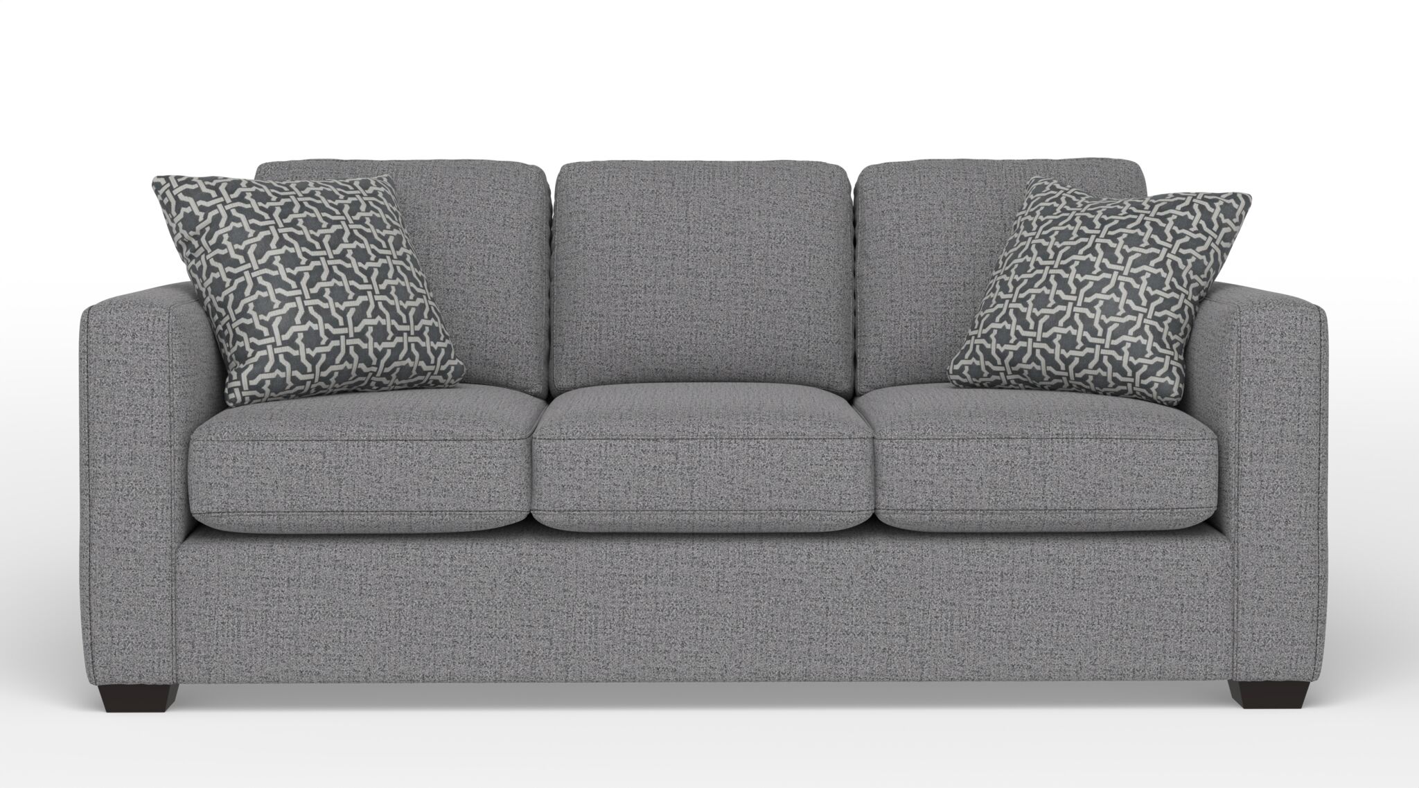 Caleb Queen Size Sofa Bed with Comfortable Innerspring Mattress - Sutton Charcoal Gray | Convertible Sleeper Sofa for Small Spaces, Guest Room & Apartment Living