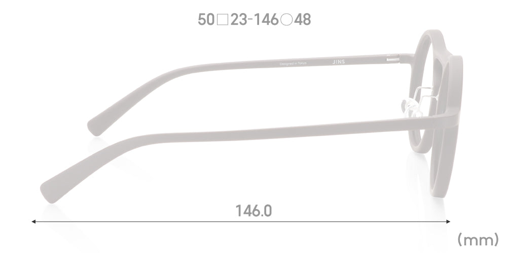 JINS Design Project x Konstantin Grcic SAFARI 84 Eyeglasses - Lightweight Titanium Frame with Blue Light Blocking Lenses for Work, Reading & Digital Screen Protection