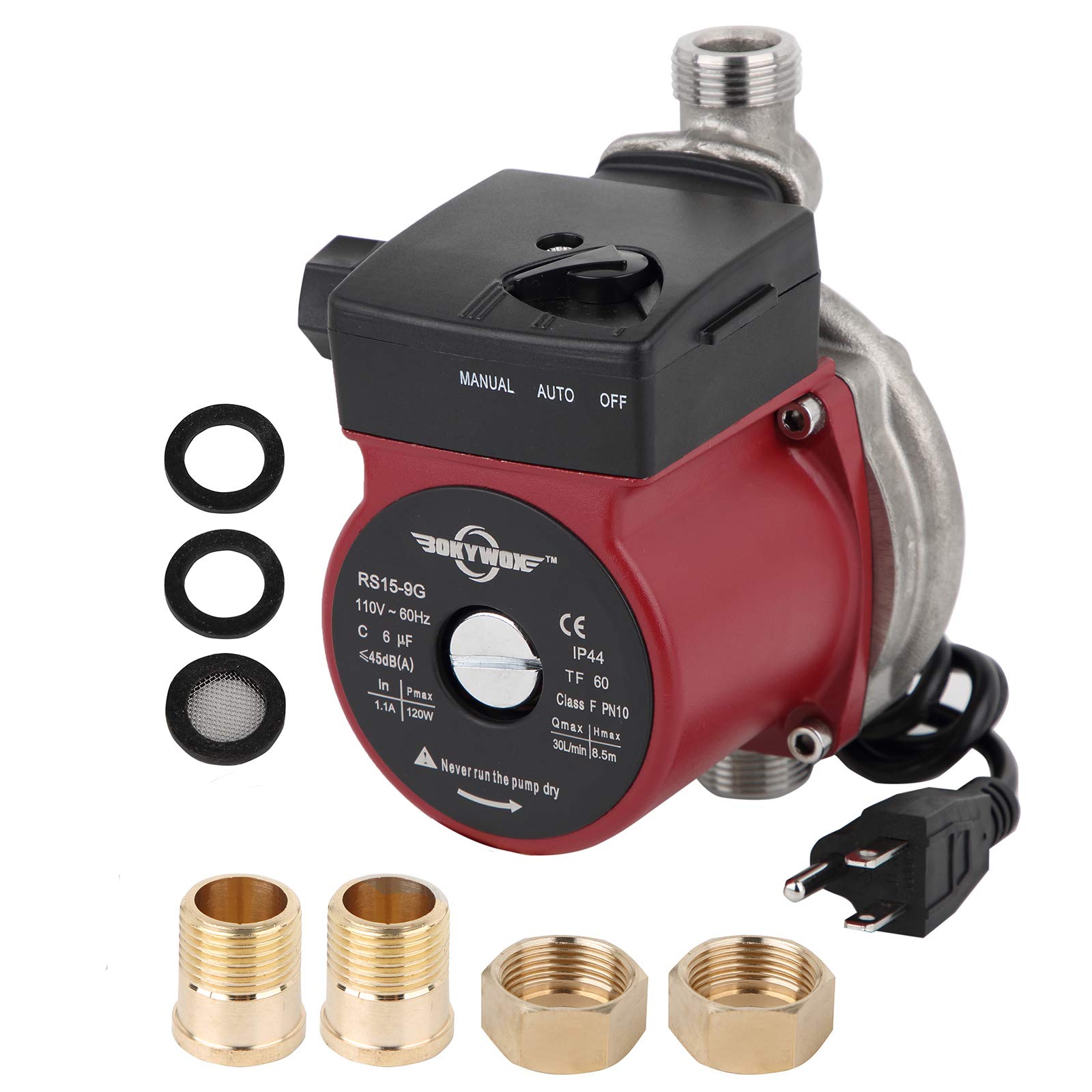 110V 120W Stainless Steel 304 Food Grade Water Booster Pump - 3/4
