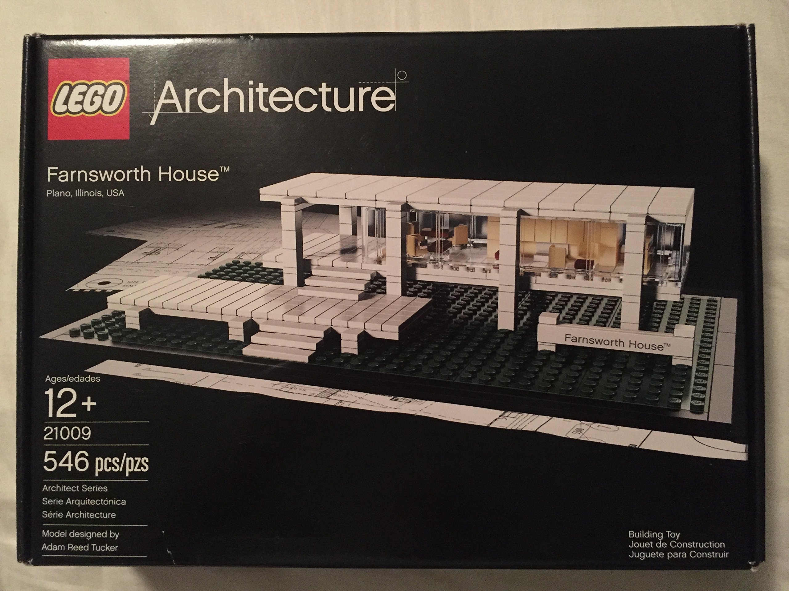 LEGO Architecture Farnsworth House 21009 Building Kit - Collectible Model Set for Adults, Perfect for Home Office Decor & Architecture Enthusiasts