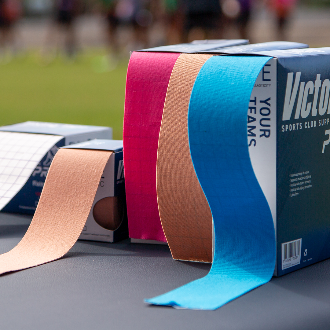 Victor Pro K Tape 75mm x 5m - Premium Kinesiology Athletic Tape for Sports Injury Support & Recovery - Ideal for Running, Gym, Basketball & Physical Therapy