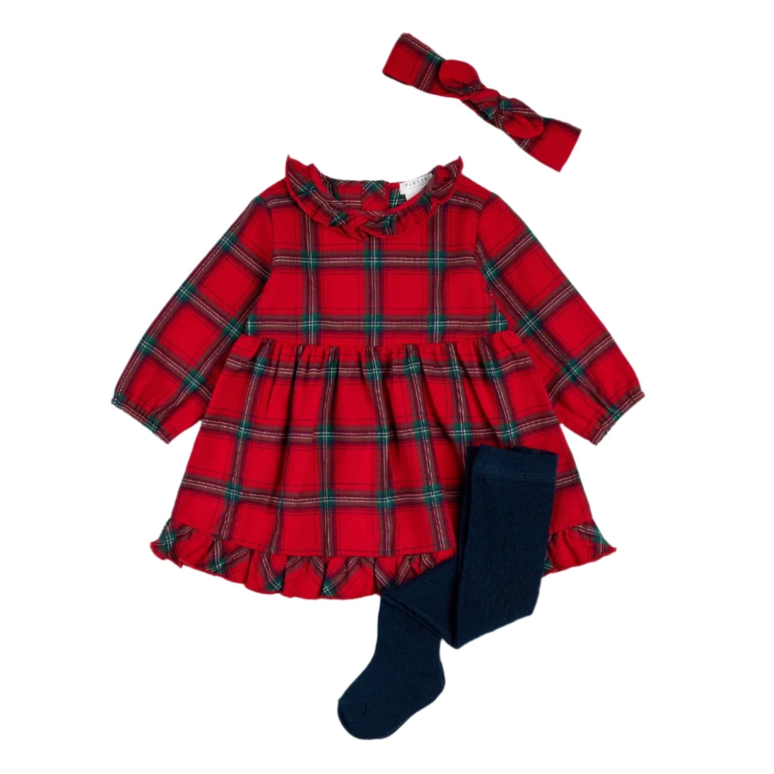 Scarlet Plaid Flannel Dress Set for Women - Cozy Fall & Winter Outfit - Perfect for Casual Wear, Date Nights and Holiday Parties