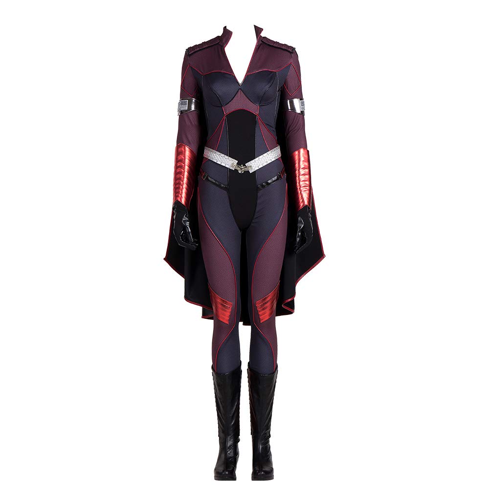 Stormfront Deluxe Jumpsuit Costume Set with Cloak - Women's Halloween Cosplay Outfit for Parties, Comic Con & The Boys TV Show Fans