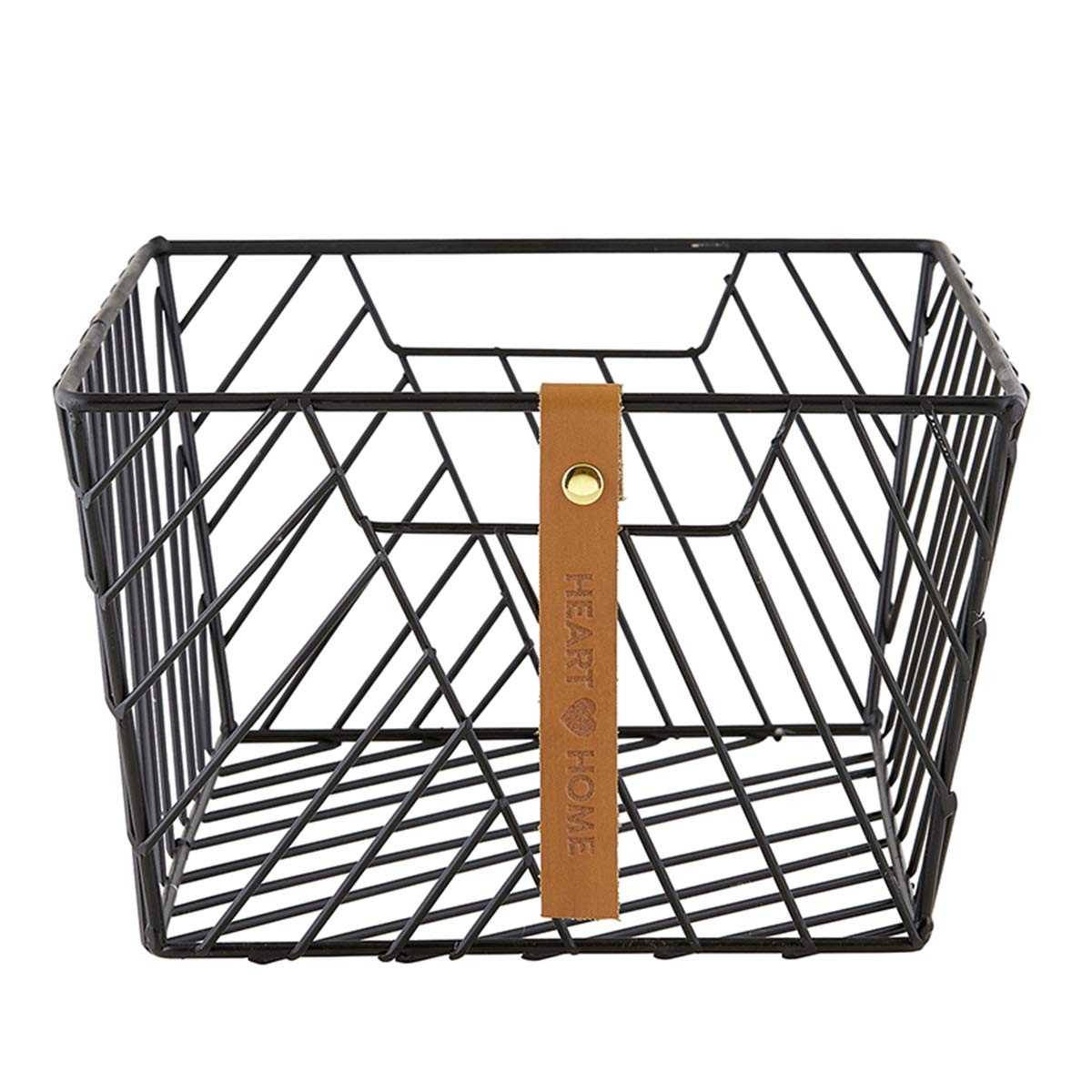 2-Pack Black Metal Wire Baskets for Home Organization - Circle Shape Storage Bins for Kitchen, Bathroom, Office & Closet - Perfect for Fruits, Vegetables, Toys & Decor