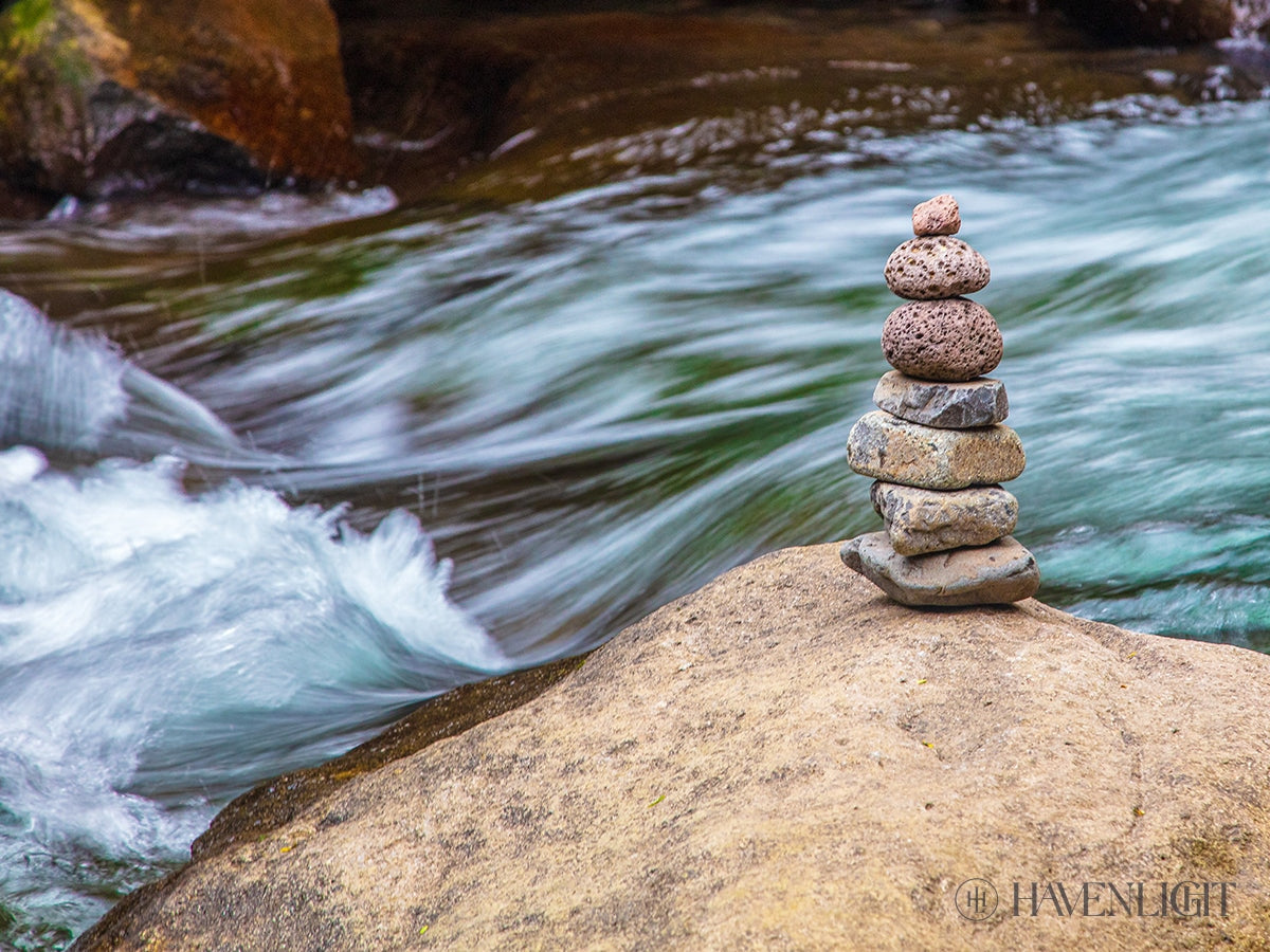 Cairn Meditation Stones - Natural Balancing Stones for Mindfulness, Stress Relief & Yoga - Perfect for Home, Office & Outdoor Meditation Practice