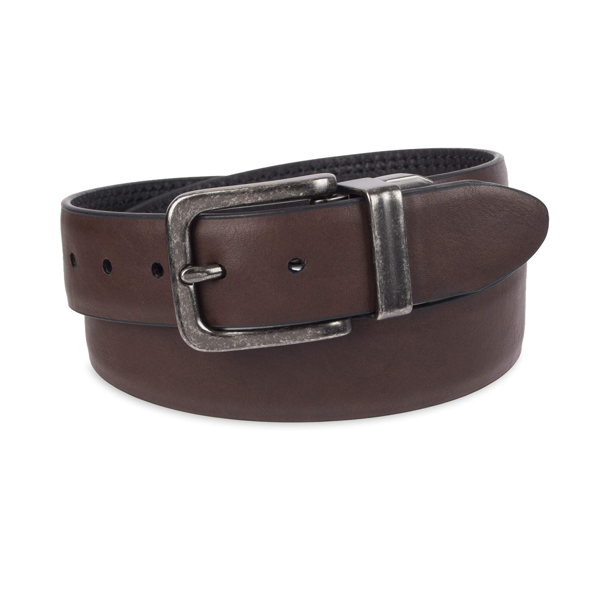 Levi's Big Kids Reversible Belt for Boys & Girls - Adjustable Two-in-One Casual Belt for School & Everyday Wear | Perfect for Jeans, Pants & Uniforms