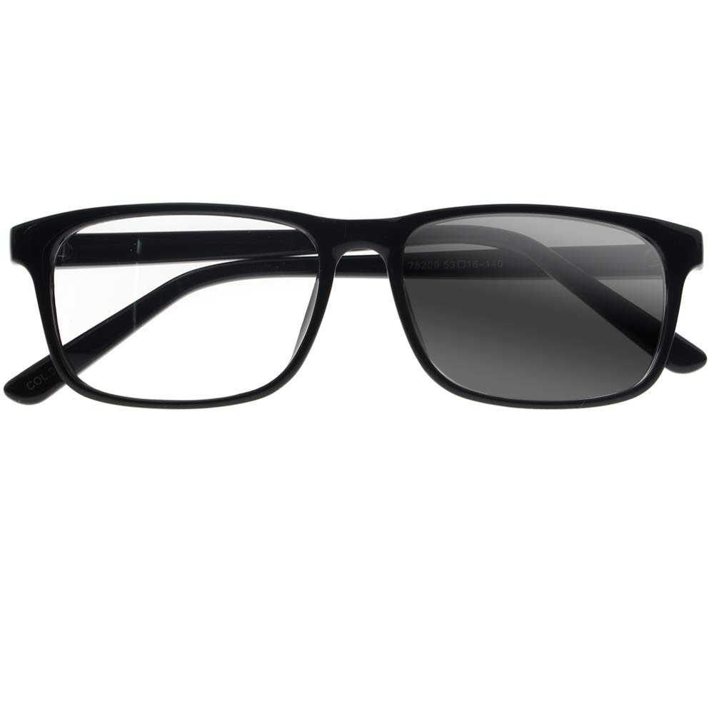 Progressive Transition Photochromic Multifocal Reading Glasses for Men & Women - Light Adjusting Lenses for Indoor/Outdoor Reading, Driving & Computer Use