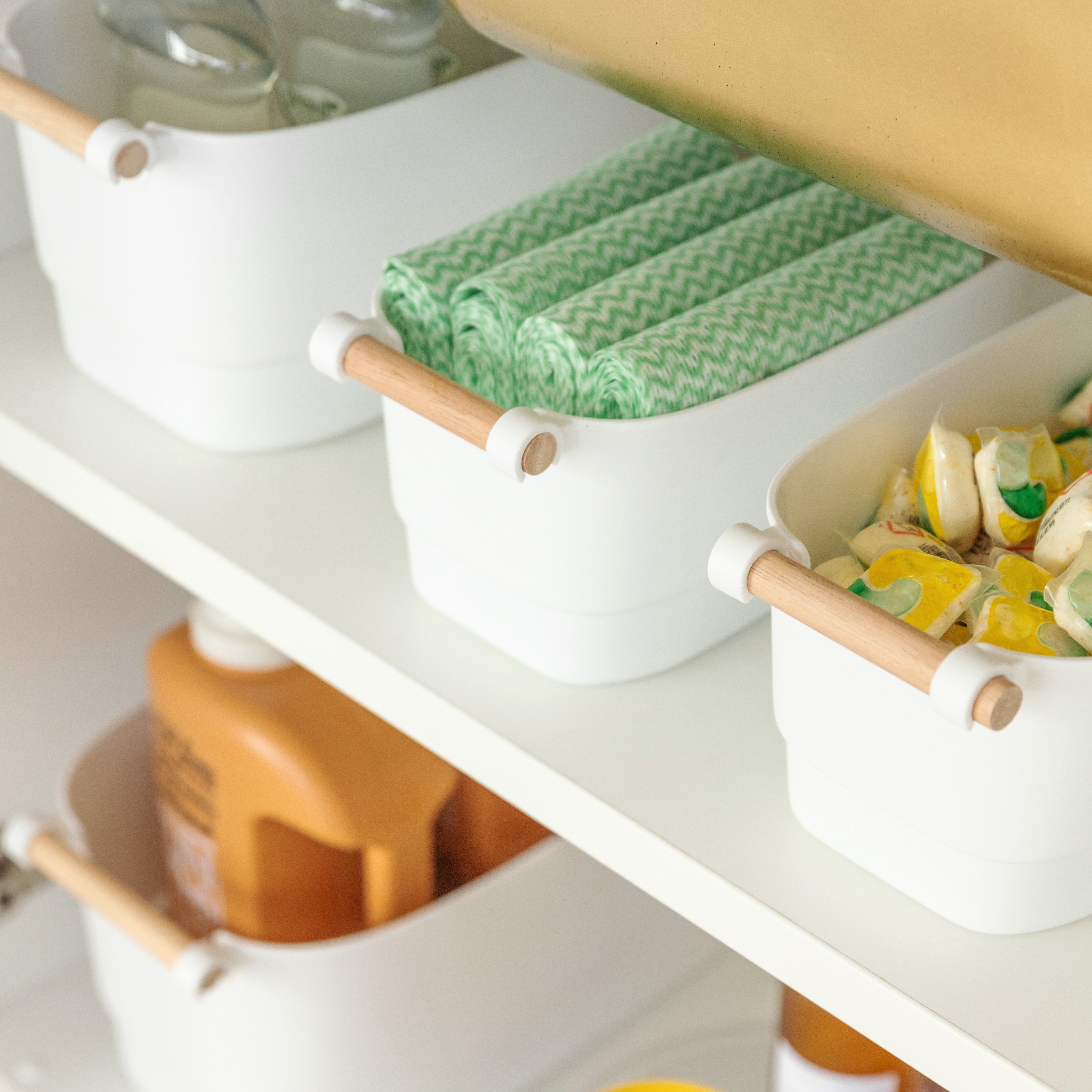 Under Sink Starter Pack - Essential Kitchen & Bathroom Organization Set for Storage & Cleaning Supplies | Perfect for Home, Office & RV Use