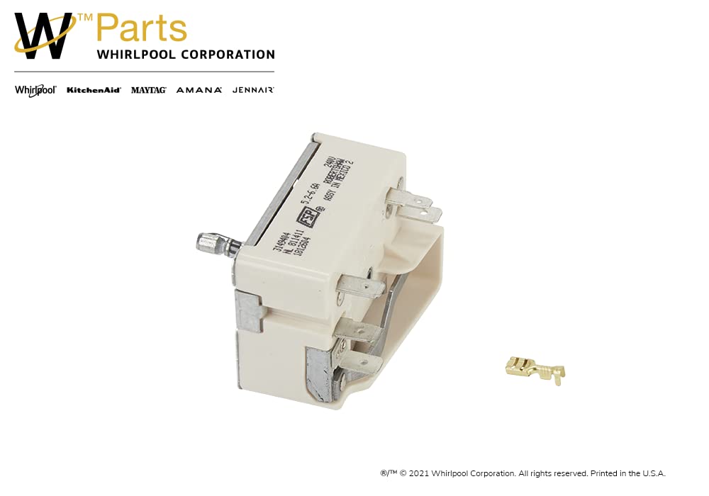 Whirlpool WP3149404 Electric Range Surface Burner Control Switch Replacement Part - Compatible with Whirlpool Stoves & Ovens - Perfect for DIY Kitchen Appliance Repair