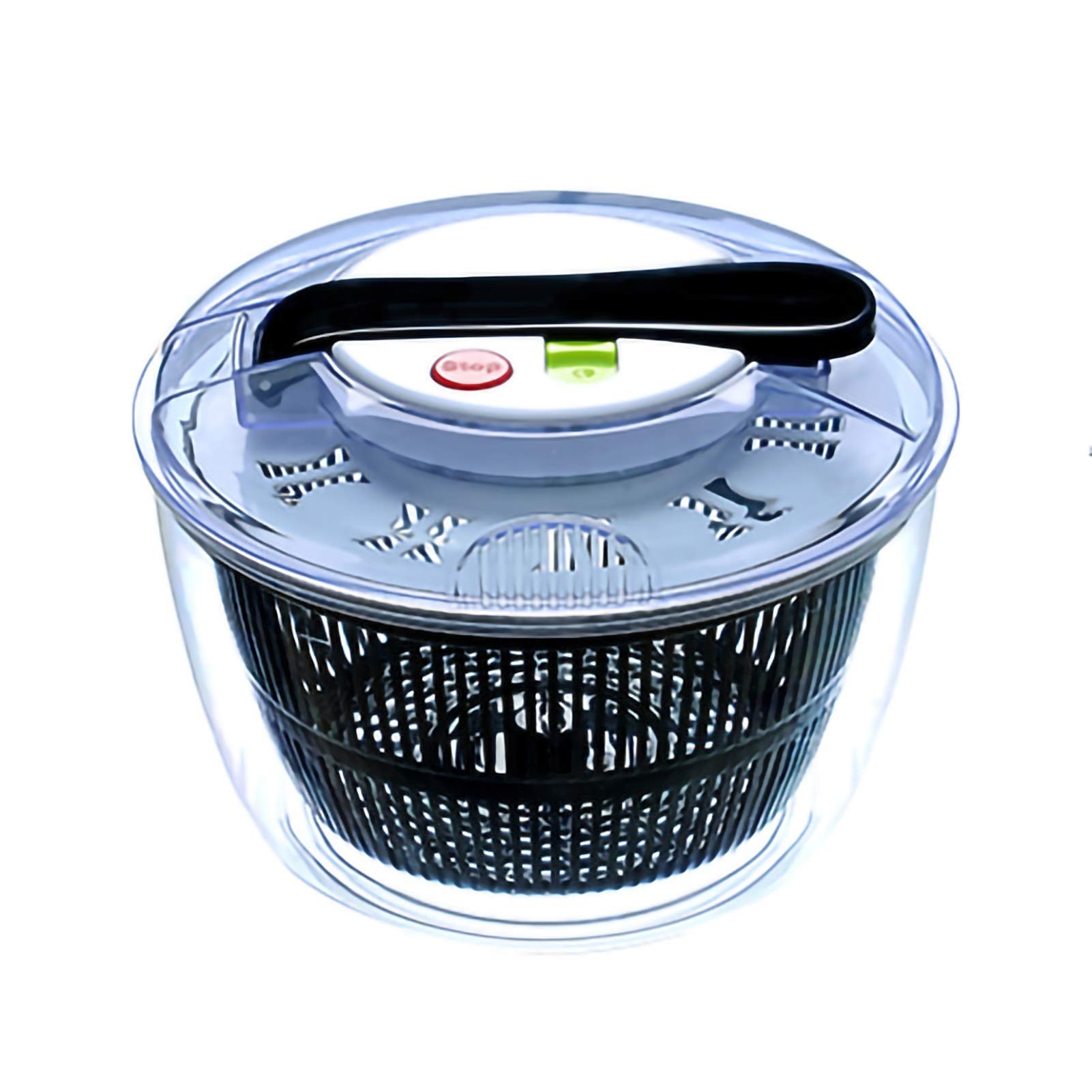 **Large Capacity Salad Spinner & Vegetable Washer - One-Hand Pump Operation for Washing & Drying Leafy Greens, Lettuce, Herbs | Perfect for Kitchens, Meal Prep & Healthy Eating**