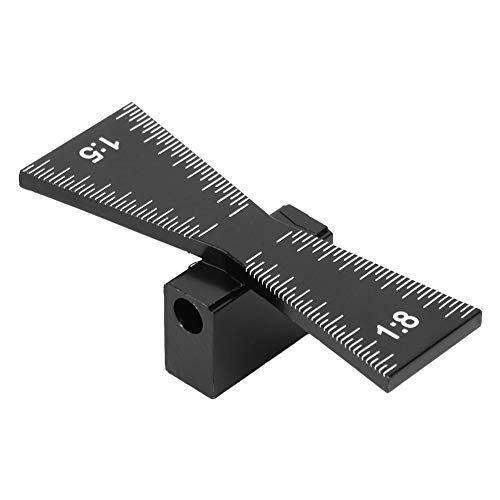Durable Aluminum Alloy Dovetail Ruler & Gauge - Precision Carpentry Tool for Woodworking, DIY Projects & Furniture Making | Easy-to-Use Measuring Tool for Professional Carpenters & Hobbyists