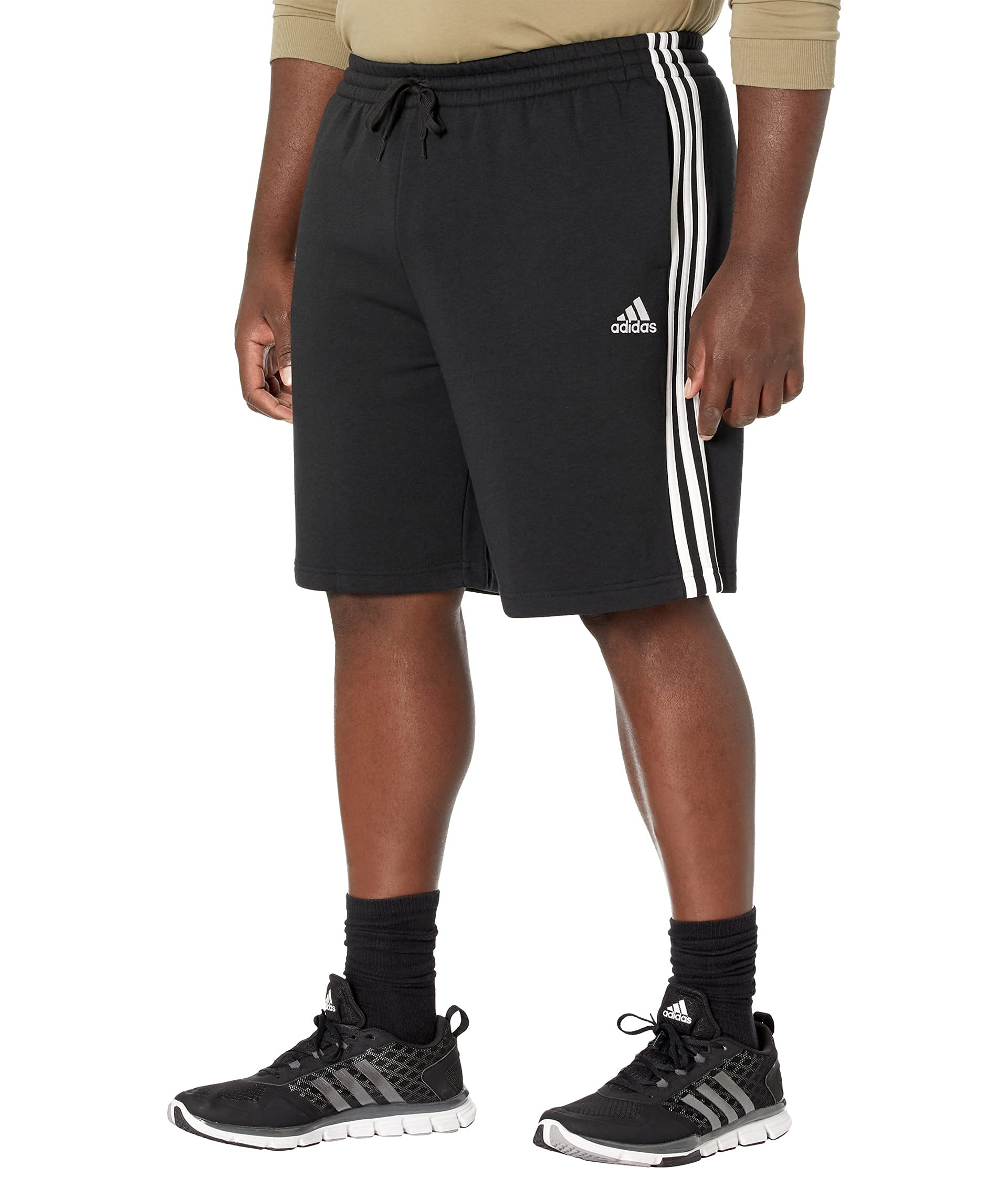 Adidas Men's Essentials Fleece 3-Stripes Athletic Shorts - Comfortable Workout & Lounge Shorts for Running, Gym, and Casual Wear
