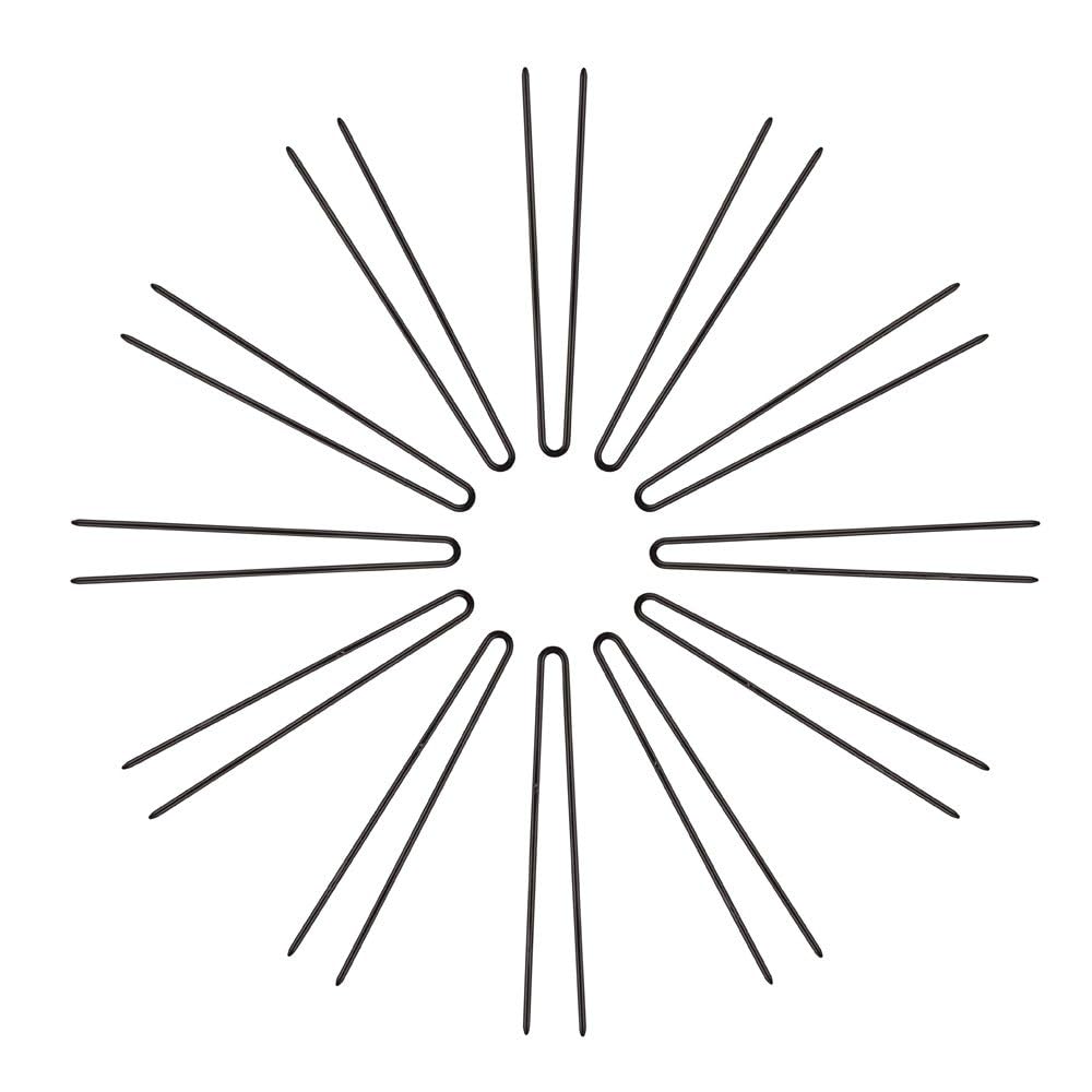 Osceola U-Shaped Hair Pins Set - 5cm, 6cm, 7cm, 8cm (96pc Each) - Bobby Pins & Bun Pins for Women, Kids, Girls - Perfect for Hair Styling, Updos, Braids & Salon Use