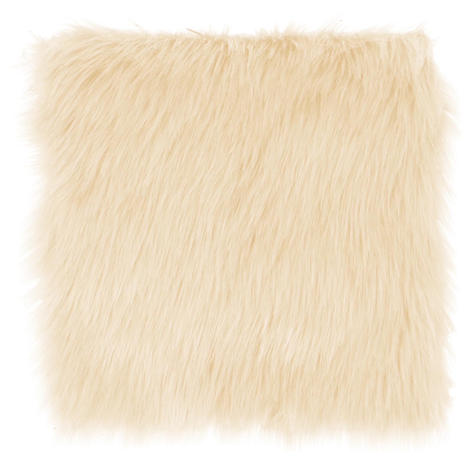 3-Pack 12x12 Inch Square Plush Locker Rugs - Soft Fluffy Non-Slip Mini Carpets for School Lockers, Dorm Decor, Jewelry Display & Nail Art Photography Backdrop (Beige) - Perfect for Teens, Students & DIY Projects