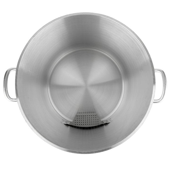 Vollrath 60 Quart Stainless Steel Stock Pot with Faucet - Commercial Kitchen Cooking, Brewing, Canning & Large Batch Food Preparation