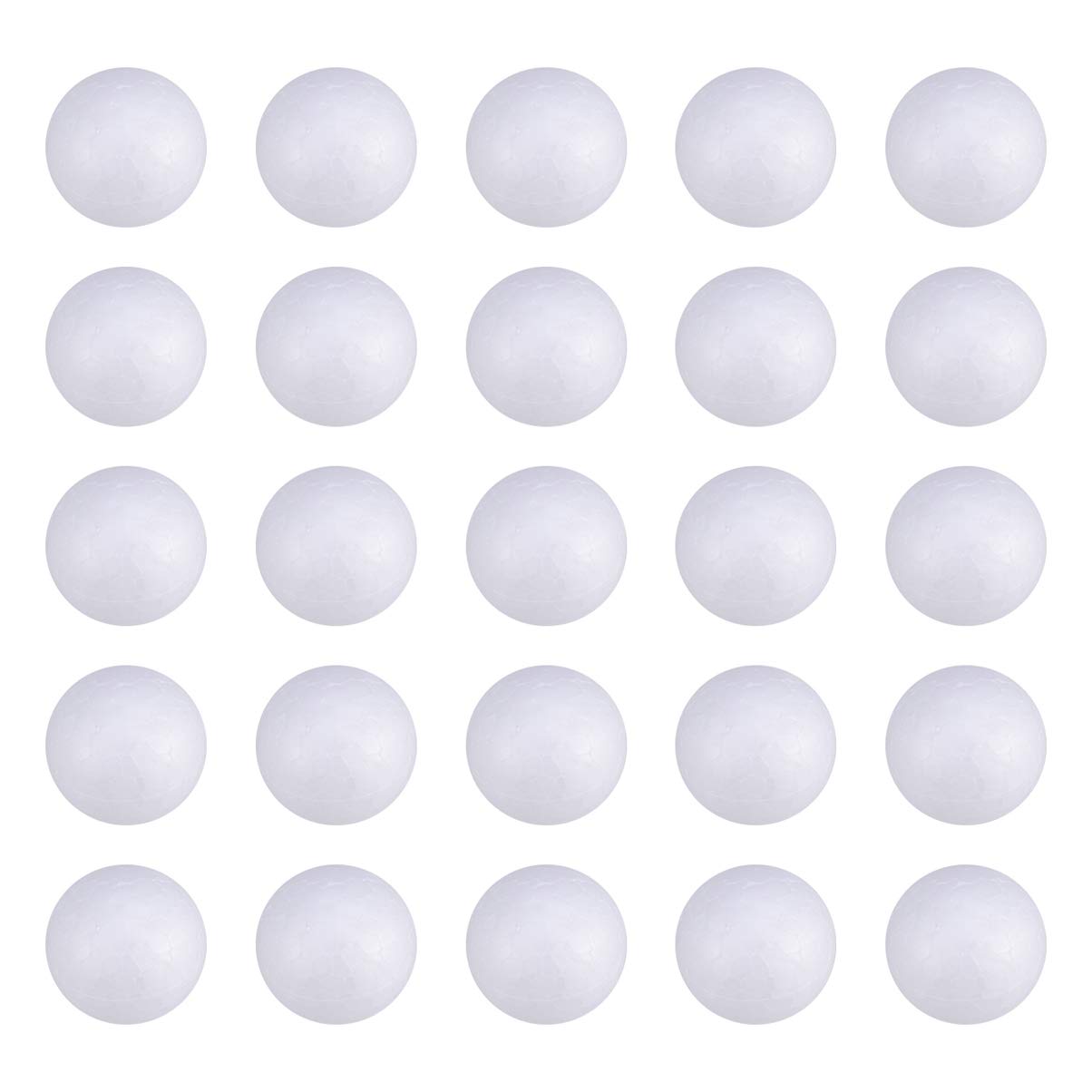 SUPVOX 100pcs White Polystyrene Foam Balls 3cm - DIY Craft Styrofoam Balls for Christmas Tree Decorations, Ornaments, Holiday Crafts, Home Decor, School Projects, and Party Decor