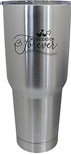 Forever Wedding Quotes 30oz Stainless Steel Tumbler - Anniversary Gift