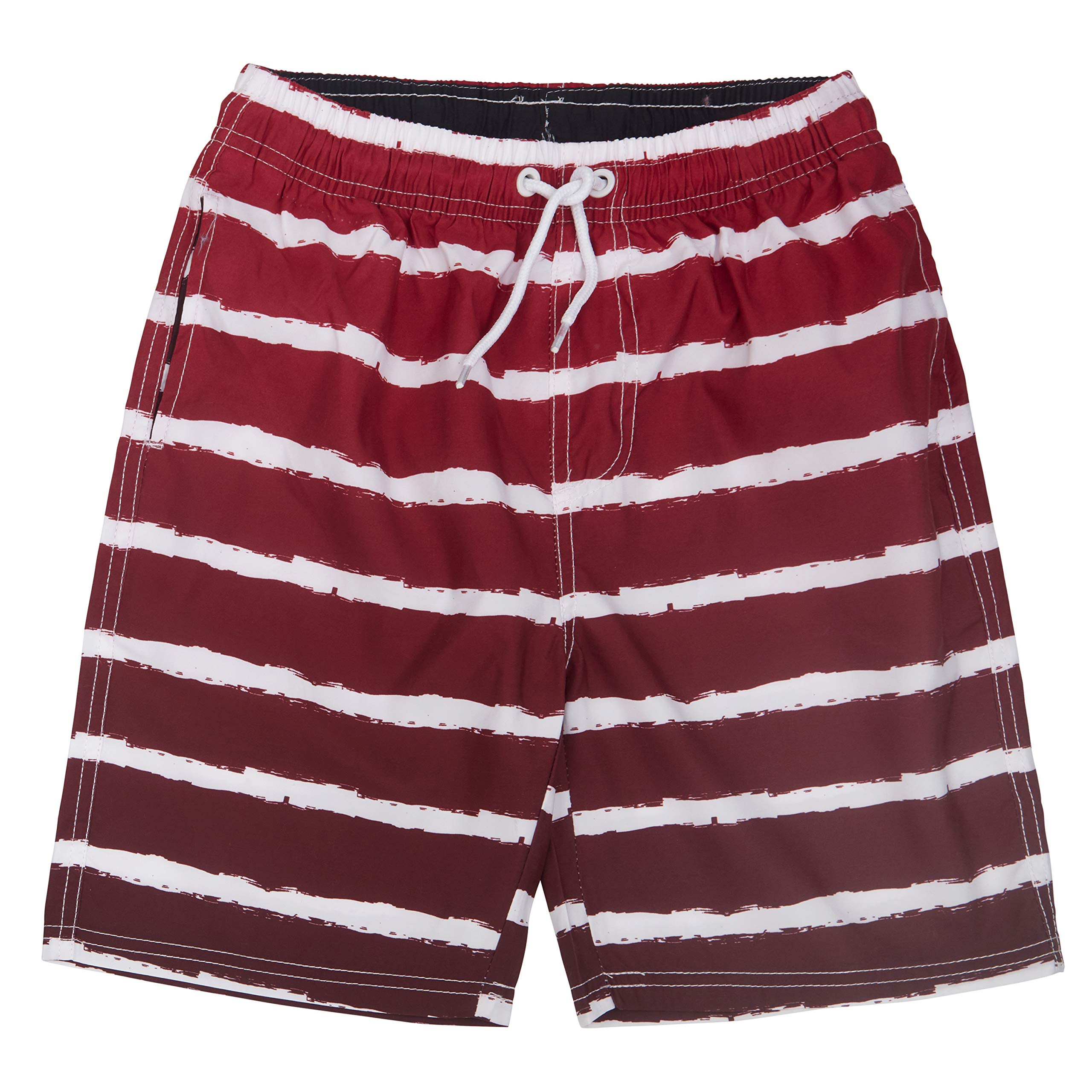 **ICE CROSS Boys' Quick-Dry Swim Trunks with Mesh Lining - Youth Board Shorts for Beach, Pool & Water Sports**