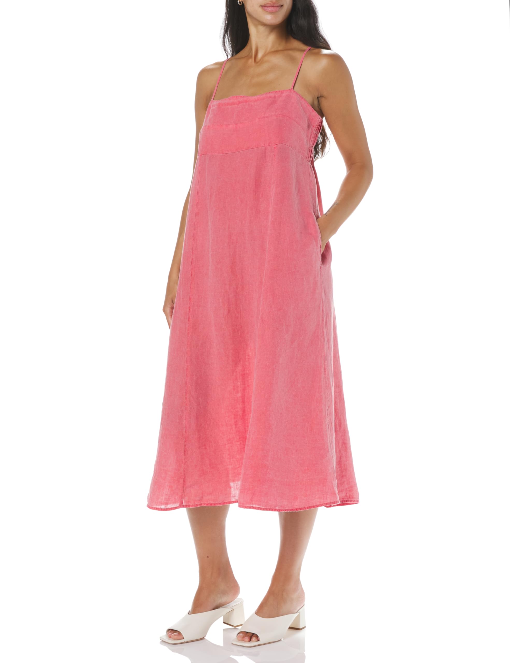 Velvet by Graham & Spencer Women's Yessie Woven Linen Dress - Summer Casual Boho Maxi Dress for Beach, Vacation & Outdoor Events