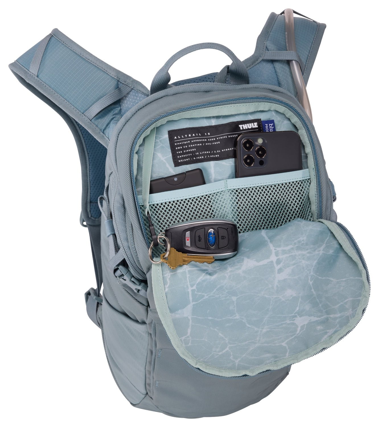 Thule AllTrail Hydration Pack 16L - Lightweight Waterproof Hiking Backpack with 2L Hydration Bladder - Perfect for Trail Running, Camping & Outdoor Adventures