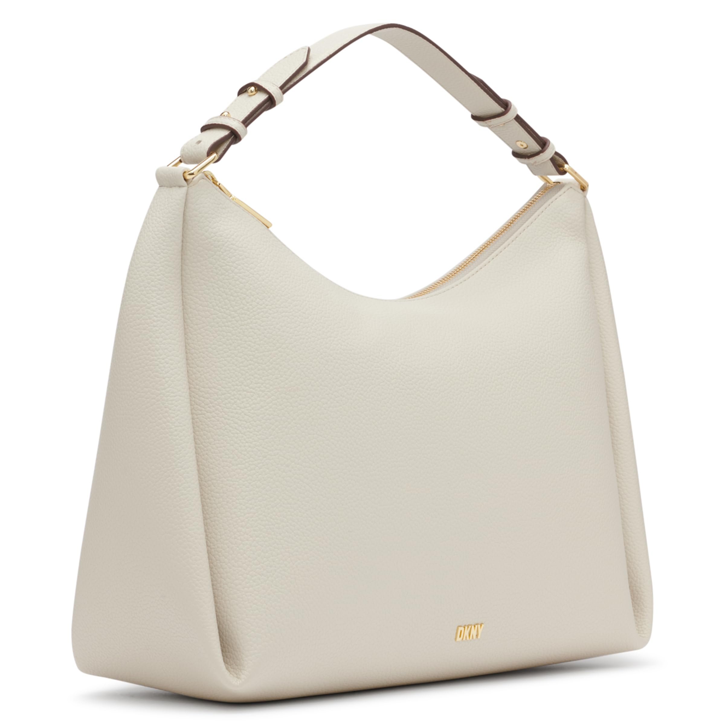 DKNY Hailey Hobo Bag for Women - Genuine Leather Crossbody Shoulder Purse - Fashionable Handbag for Work, Travel & Everyday Use