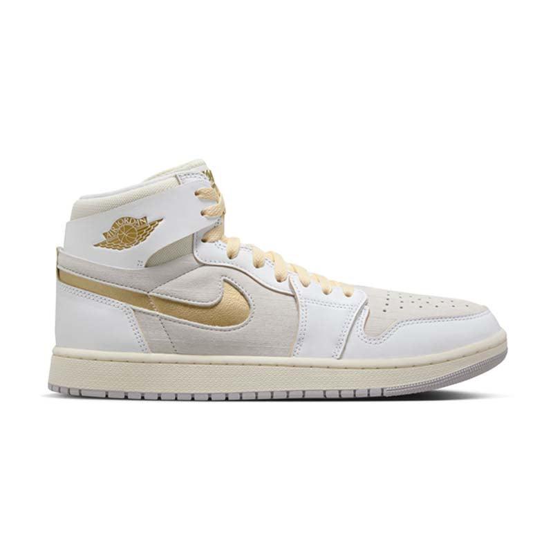 Air Jordan 1 Zoom Air CMFT 2 'Metallic Gold' Basketball Shoes - Men's Retro High-Top Sneakers with Cushioning for Court & Street Style