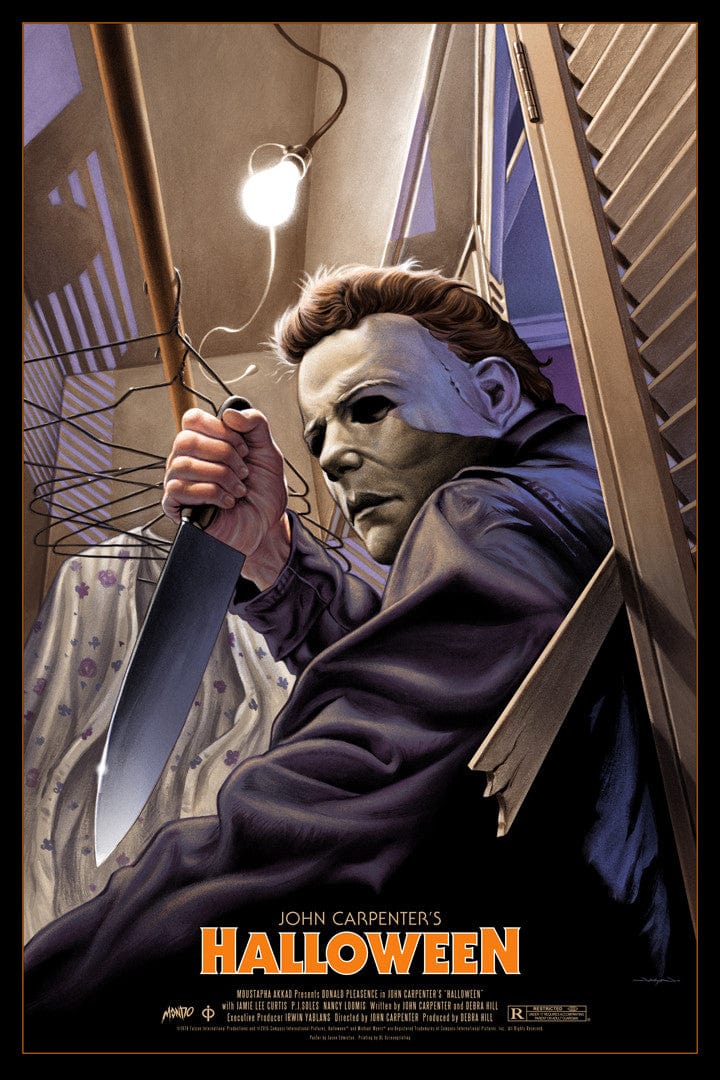 Halloween Jason Edmiston Poster - Horror Movie Art Print for Home Decor, Office & Halloween Party Decoration