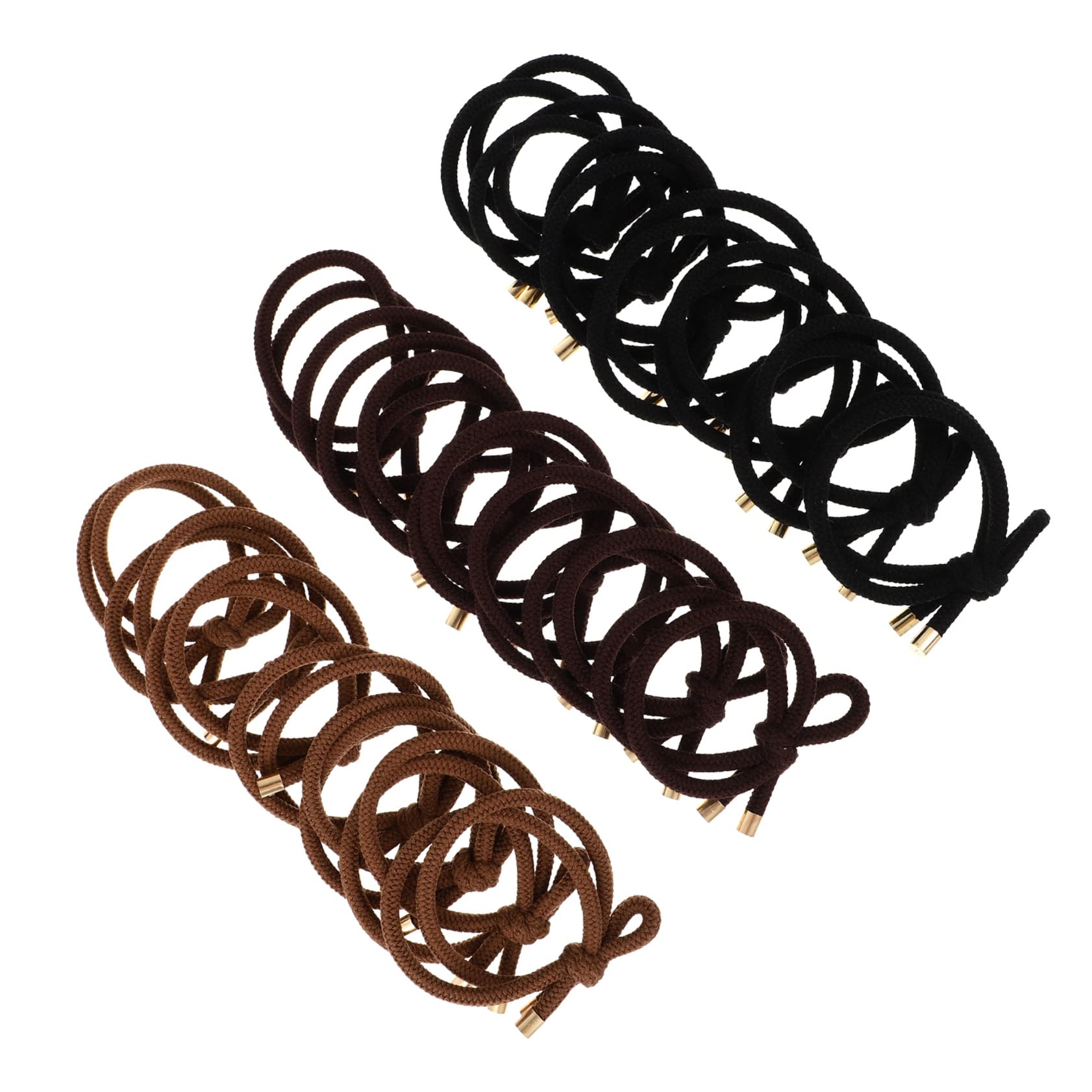 Lurrose 21pcs Knotted Hair Bands for Women - Soft Elastic Hair Ties for Black Hair, Girls Hair Ropes & Hair Accessories - Perfect for Braids, Ponytails & Everyday Styling