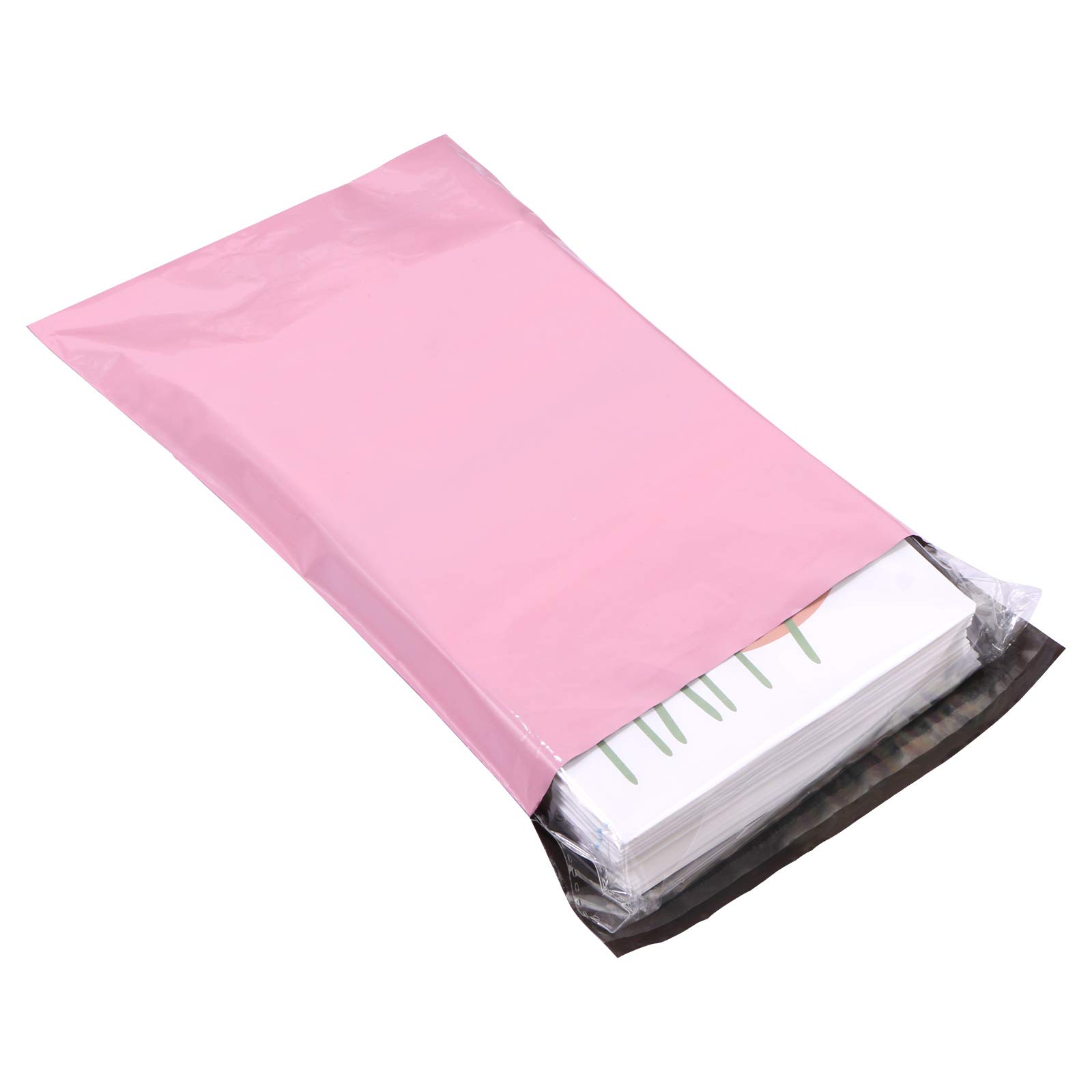 10 x 13.6 Inch Pink Poly Mailer Envelopes - Self Adhesive Waterproof Shipping Bags (Pack of 30) - Tear-Proof Postal Packaging for Ecommerce, Clothing & Small Business Shipments