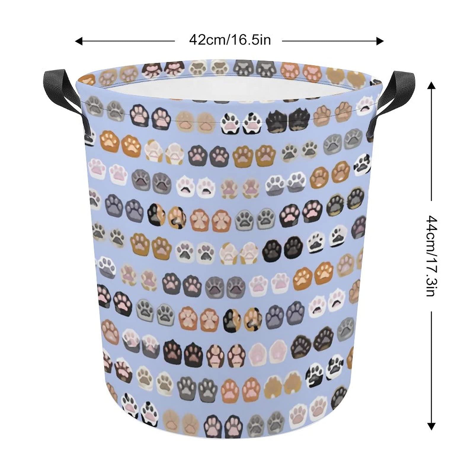 Collapsible Cat Paws Storage Basket - Foldable Toy Organizer Bin for Laundry, Closet, Nursery & Kids Bedroom - Perfect for Home Organization & Pet Lover Gifts