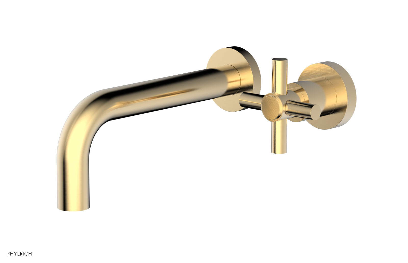 D131-15 Single Handle Wall Mount Lavatory Faucet Set - Cross Handle Design for Bathroom Sink, Perfect for Modern Home & Commercial Use