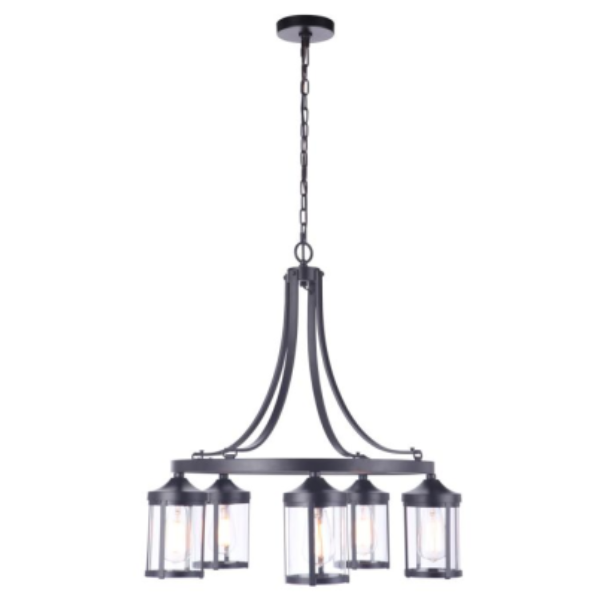 Craftmade Elliot 5-Light Chandelier in Satin Brass - Elegant Dining Room Lighting Fixture for Modern Home Decor