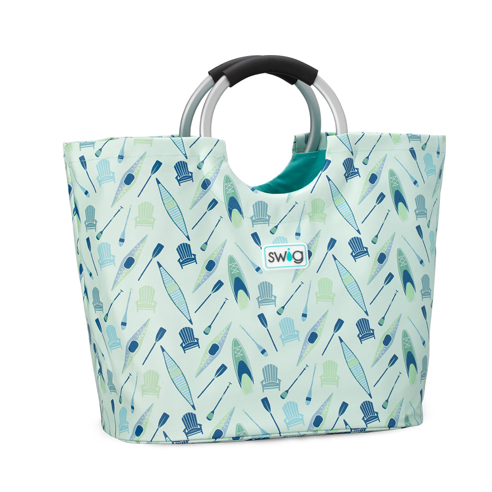 Loopi Tote Bag - Stylish & Durable Lake-Themed Beach Bag for Women | Perfect for Picnics, Shopping & Travel Accessories