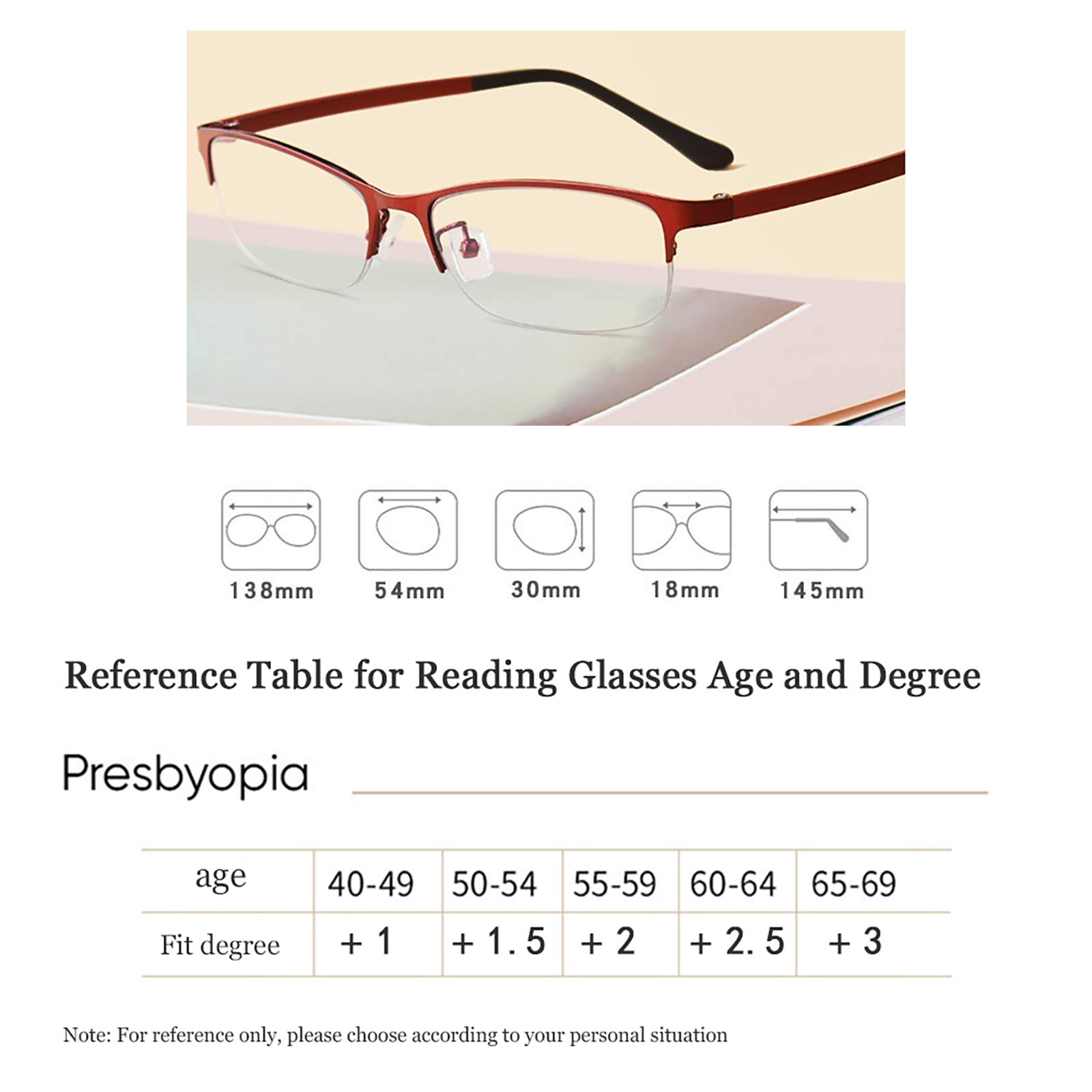 Blue Light Blocking Reading Glasses with Anti Glare & UV Protection - Comfortable Half Frame Design for Computer Use, Office Work, and Screen Time (+2 Strength)