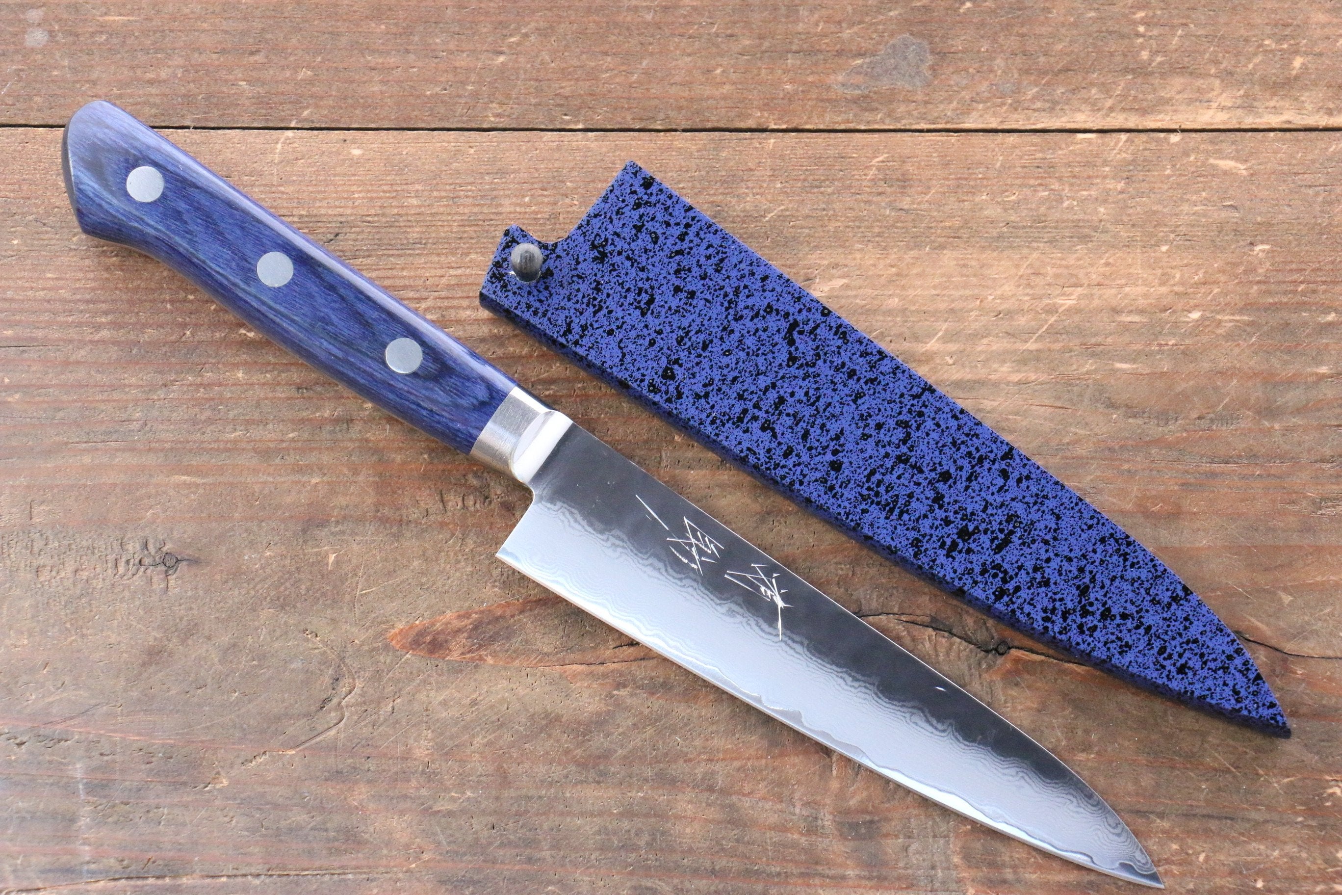 Seisuke Seiun VG10 33-Layer Damascus Petty Utility Knife 5.3