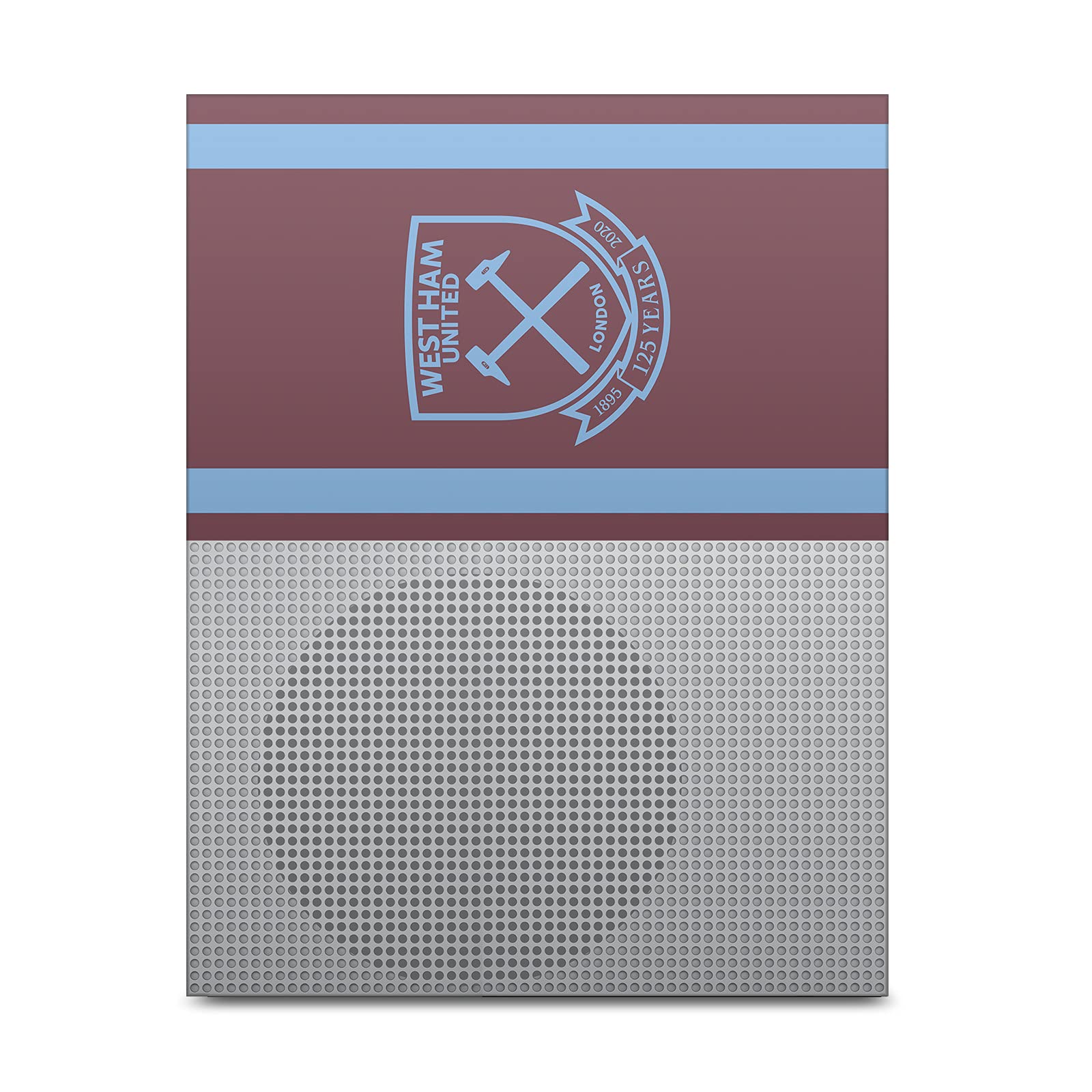 Official Licensed West Ham United FC 2020/21 Home Kit Vinyl Skin Decal Sticker - Compatible with Xbox One S Console & Controller Bundle - Perfect for Gamers and Football Fans