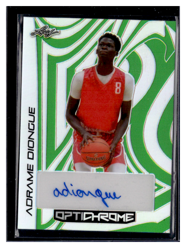 2022 Leaf Optichrome Basketball Card - Adrame Diongue Auto #BA AD1 /6 - Rare Collectible for Sports Fans & Card Enthusiasts - Perfect for Trading, Displaying, and Investing