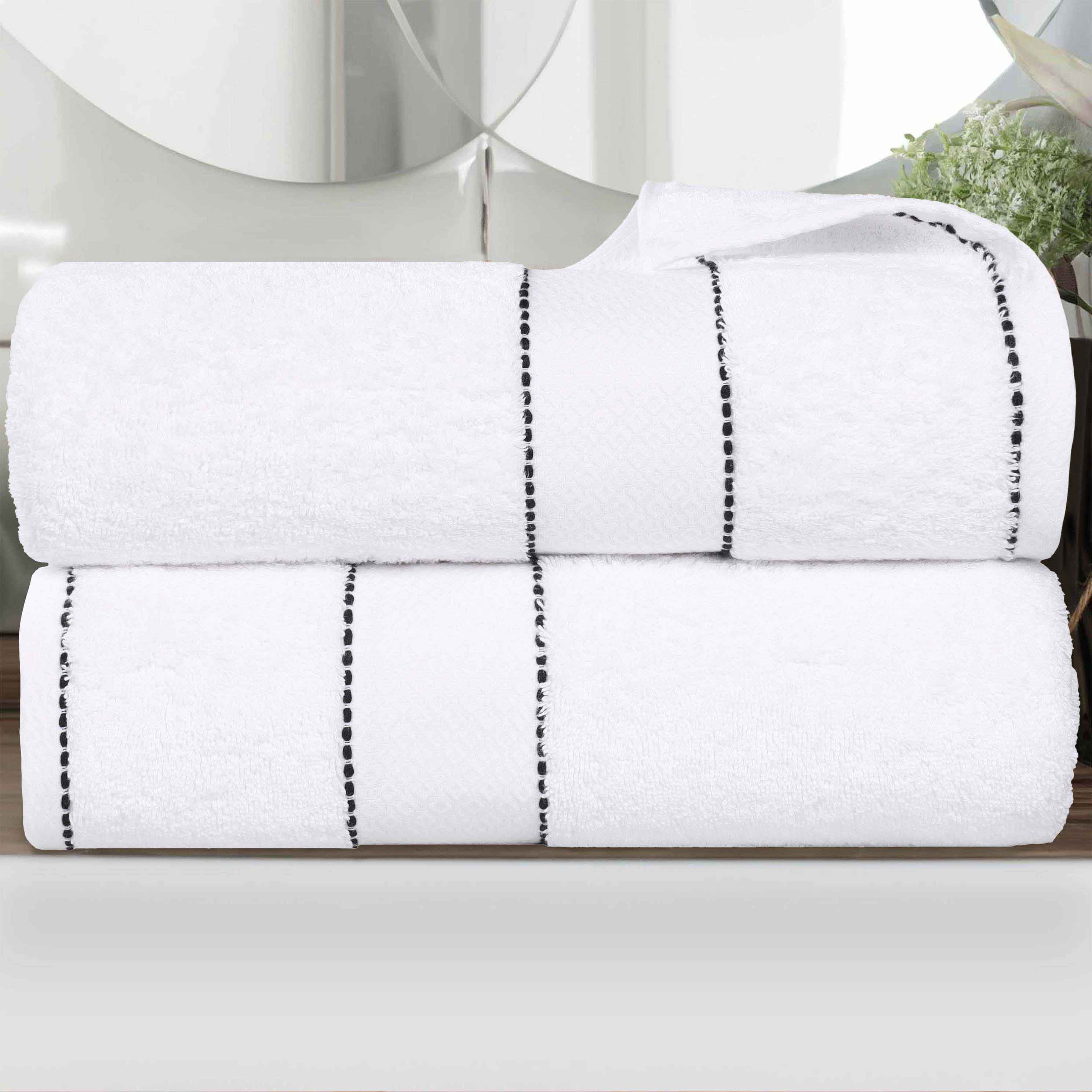 Premium Egyptian Giza Cotton Bath Towel Set of 2 - Ultra Absorbent & Soft Luxury Bath Sheets for Spa, Hotel & Home Use - Made in Egypt with Long-Staple Cotton