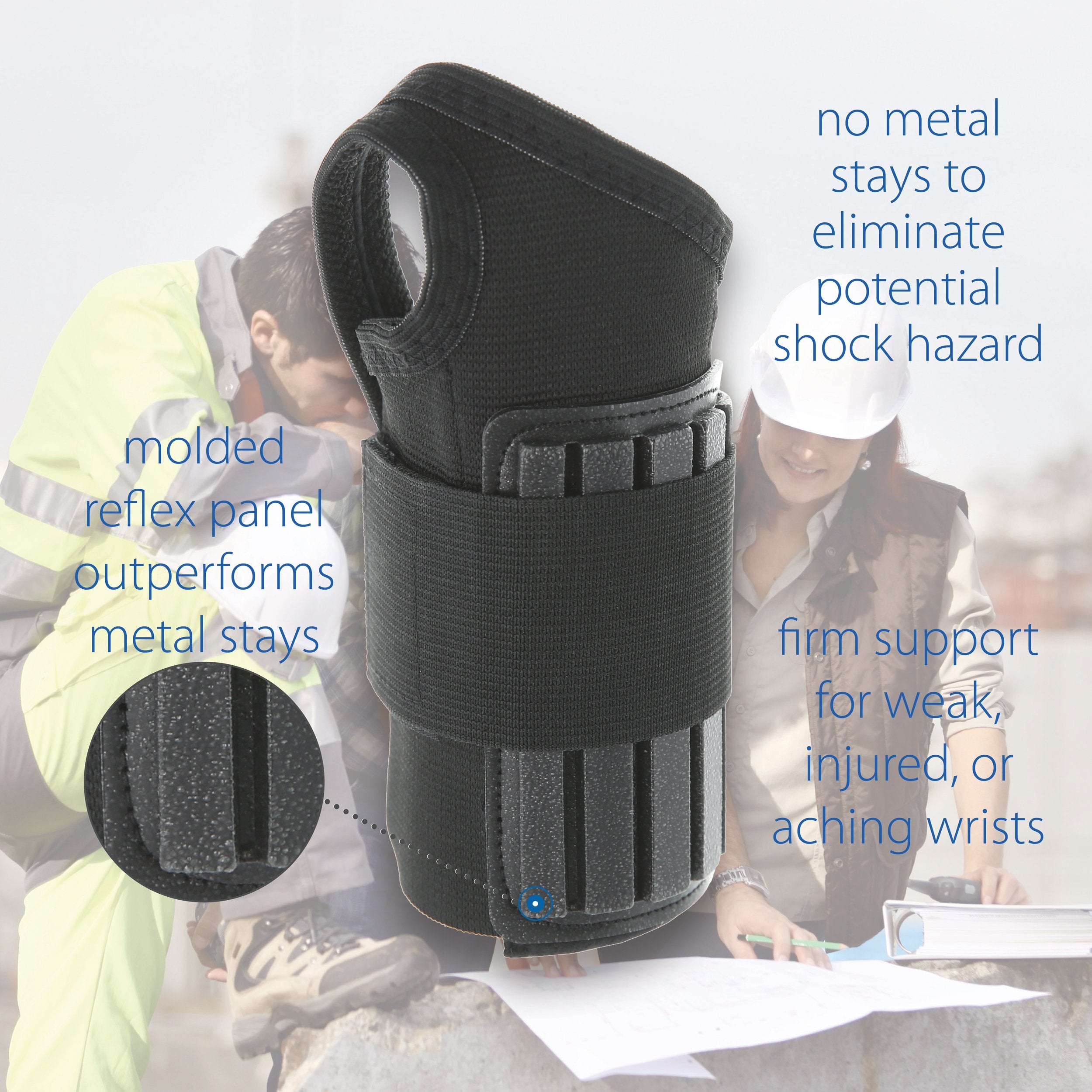 Swede O Reflex Wrist Support Brace - Adjustable Wrist Stabilizer for Carpal Tunnel, Arthritis & Tendonitis Relief - Perfect for Typing, Gaming & Weightlifting Support