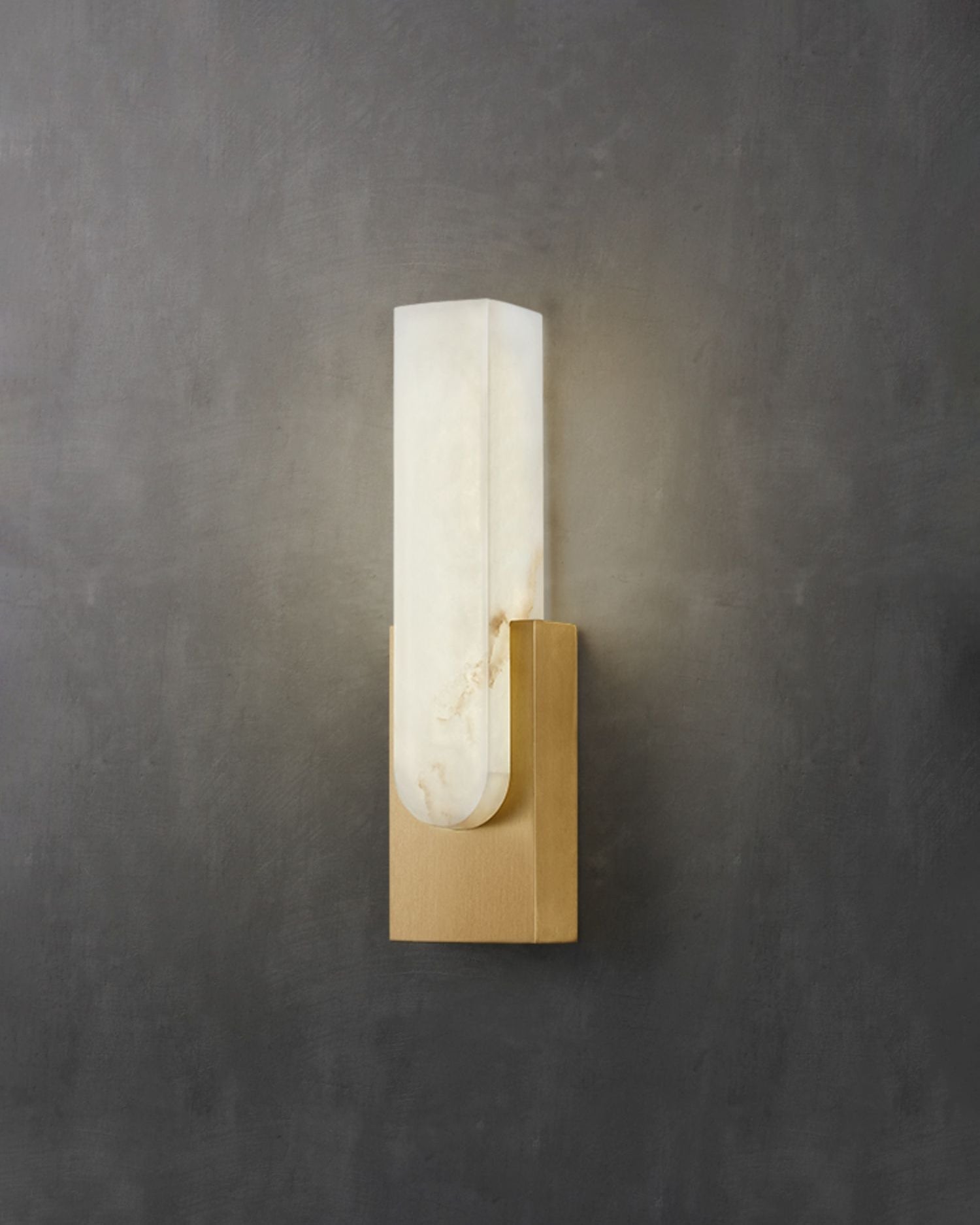 Agatha Alabaster Wall Lamp - Elegant White Stone Sconce Light Fixture for Bedroom, Living Room & Hallway Decor