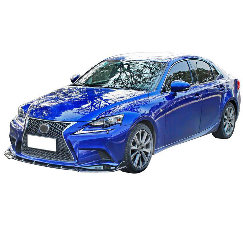 2014-2016 Lexus IS200T IS250 IS350 F Sport IK Style Front Bumper Lip Spoiler - 3PCs Polyurethane Splitter Kit for Enhanced Aerodynamics & Sporty Look - Perfect for Street Racing & Car Shows