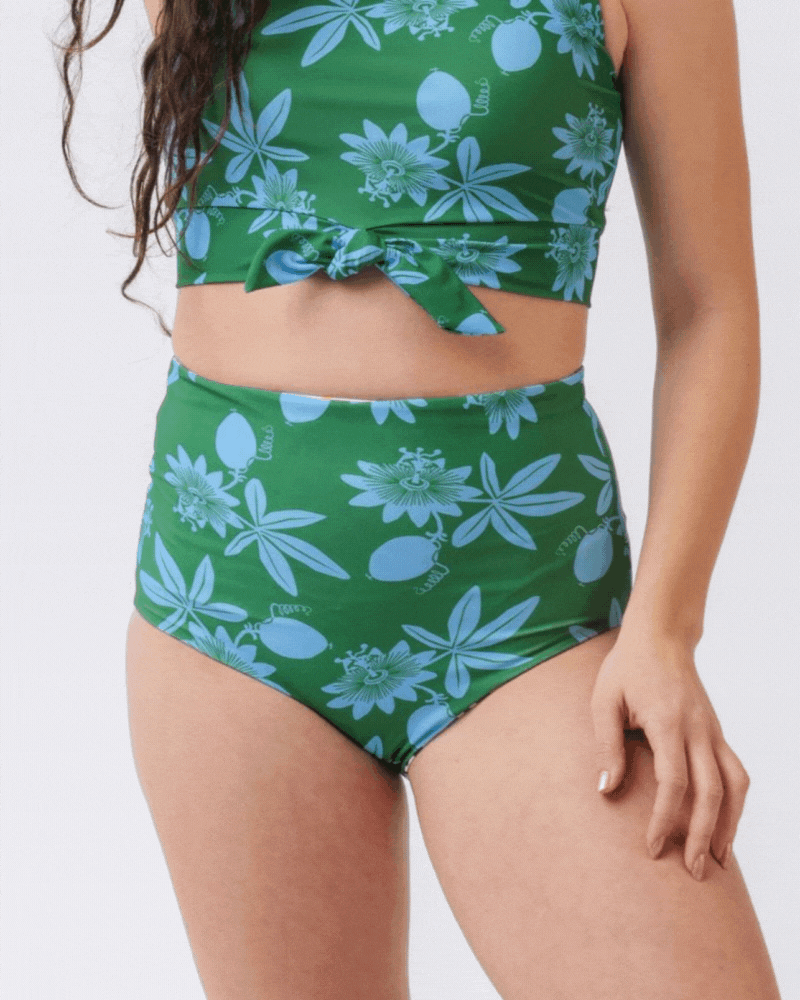 Passionfruit/Calcada Reversible Ultra High Waist Bottoms - Sexy & Comfortable Women's Underwear for Everyday Wear & Special Occasions