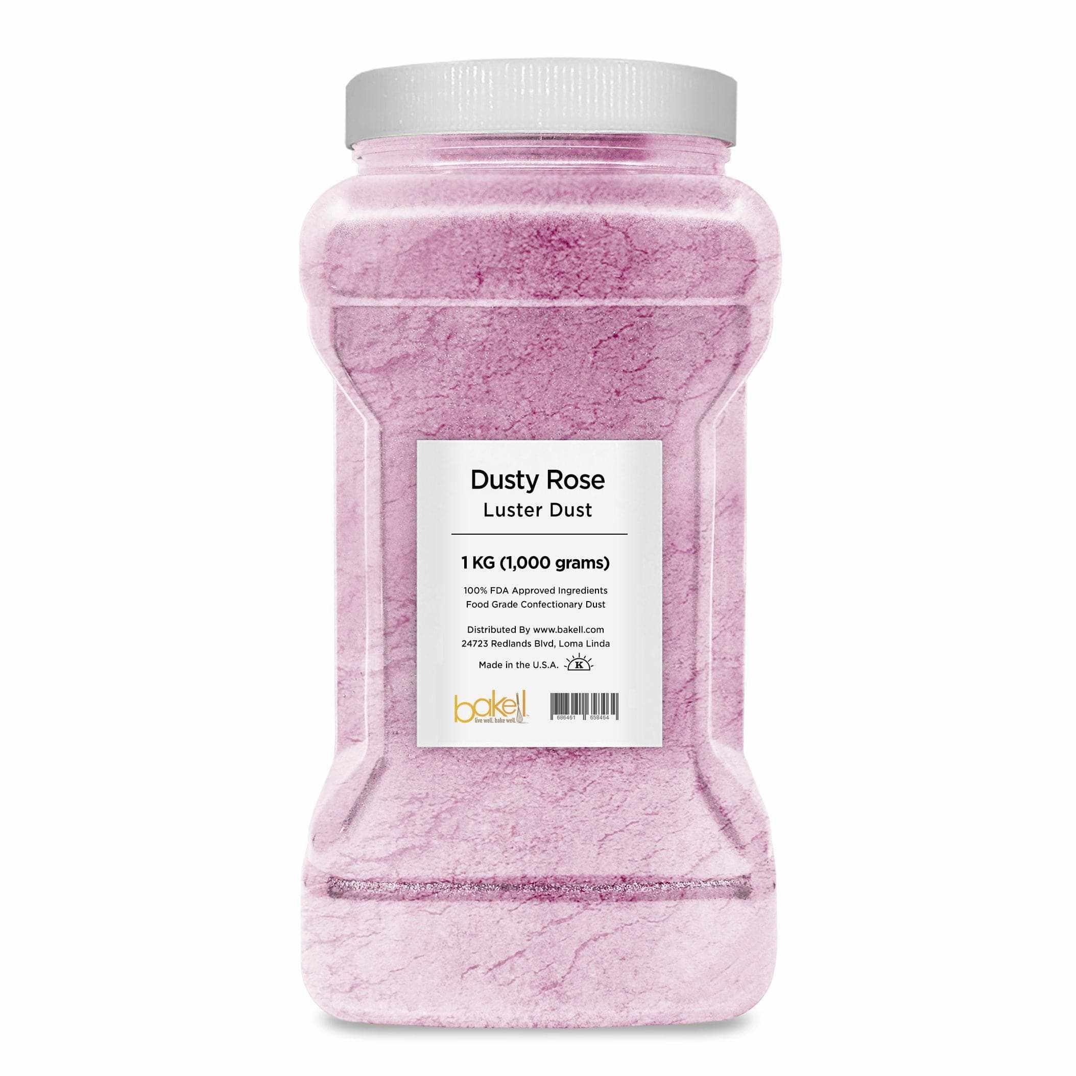 Premium Edible Dusty Rose Luster Dust for Cake Decorating - 1lb Bulk Size - Perfect for Wedding Cakes, Cupcakes & Dessert Garnishing