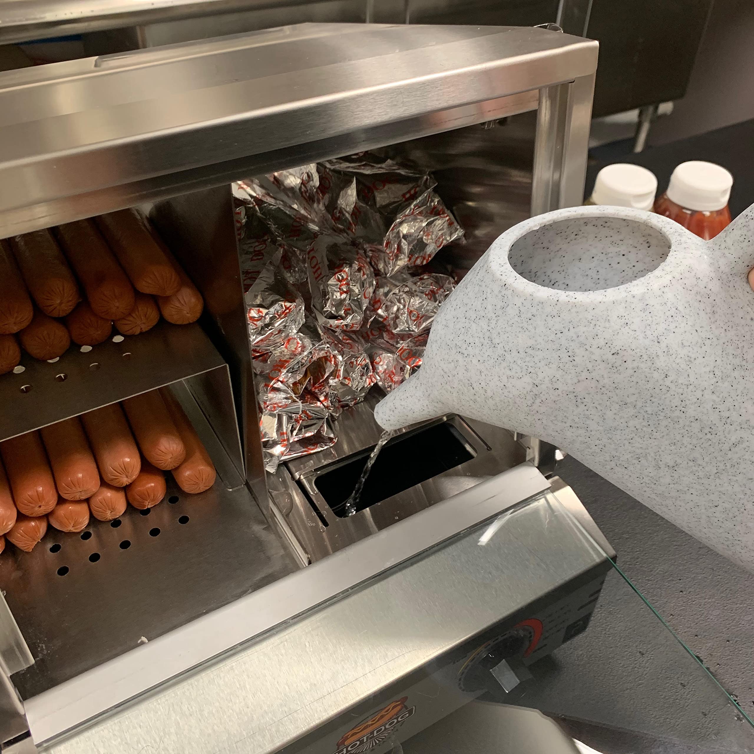 Paragon Pro Series Commercial Hot Dog Steamer - Heavy Duty Restaurant Equipment for Hot Dogs, Sausages & Sandwiches | Perfect for Food Trucks, Diners, and Concession Stands