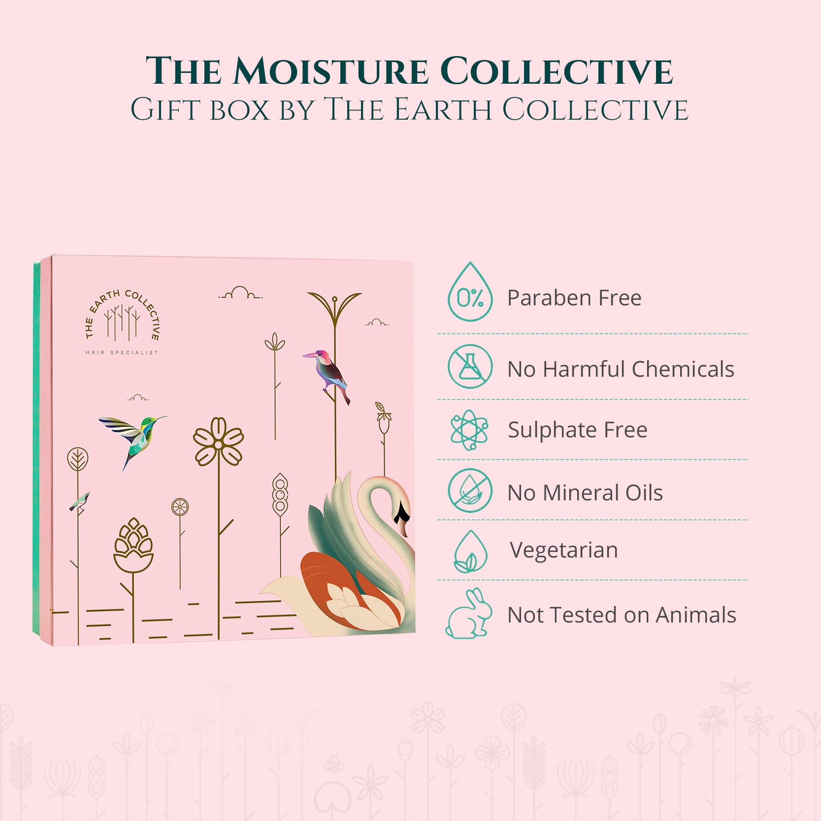 The Nourishment Collective Hair Care Kit - Scalp Tonic, Hair Cleanser, Conditioner, Overnight Illuminator (100ml) & Hair Mask (200ml) for Dry, Damaged Hair - Complete Hair Treatment for Shine & Repair at Home or Salon
