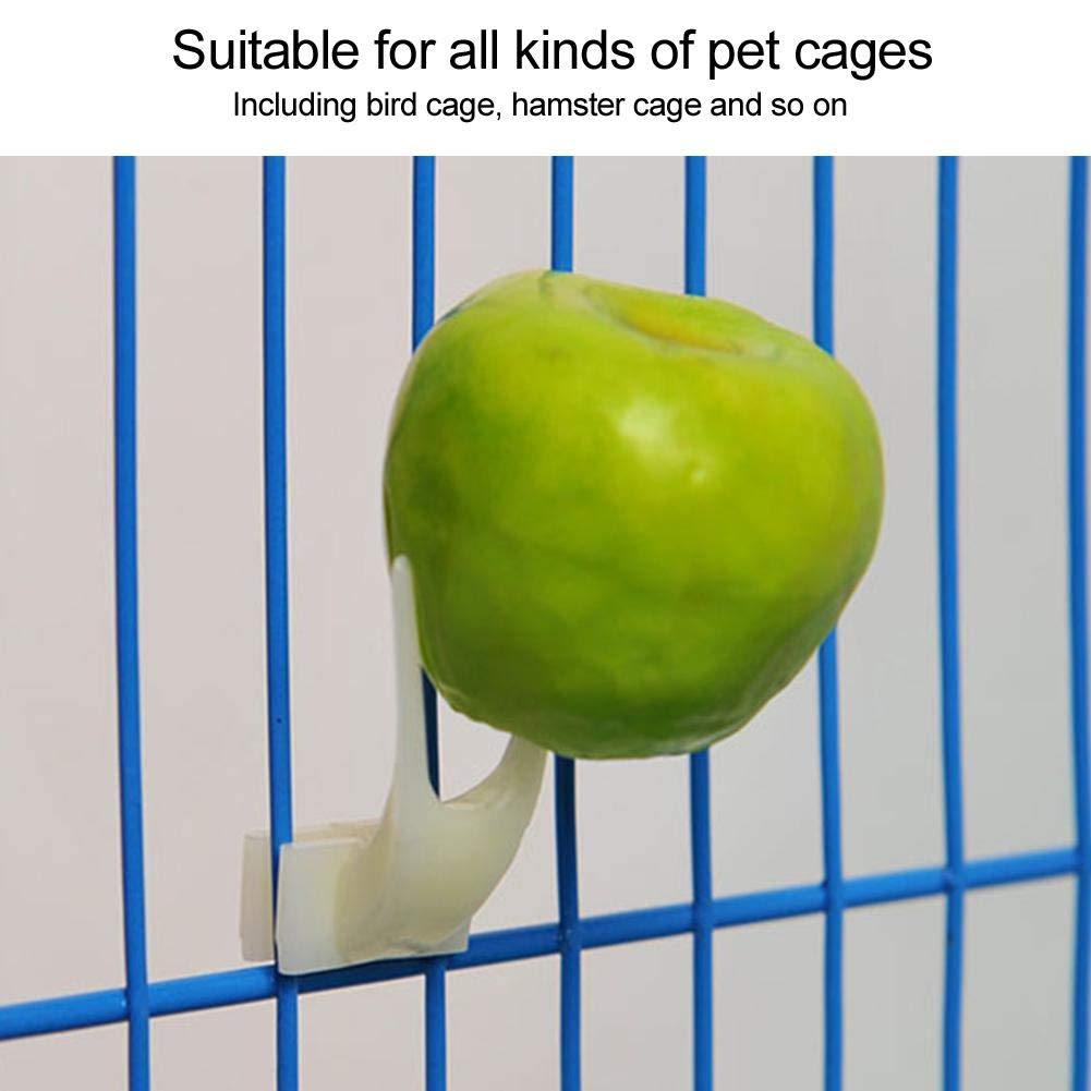 50PCS Plastic Bird Fruit Forks - Parrot Feeding Tools & Birdcage Accessories for Parrots, Hamsters | Durable Food Holders for Bird Treats & Cage Decor | Perfect for Feeding Fruits, Veggies & Treats to Pet Birds